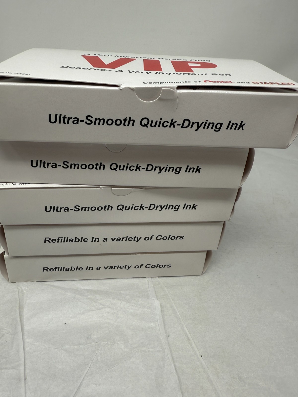 New Pentel Energel RTX Liquid Gel Ink Pen .7mm Black In VIP Box Lot of 5 BL77-A