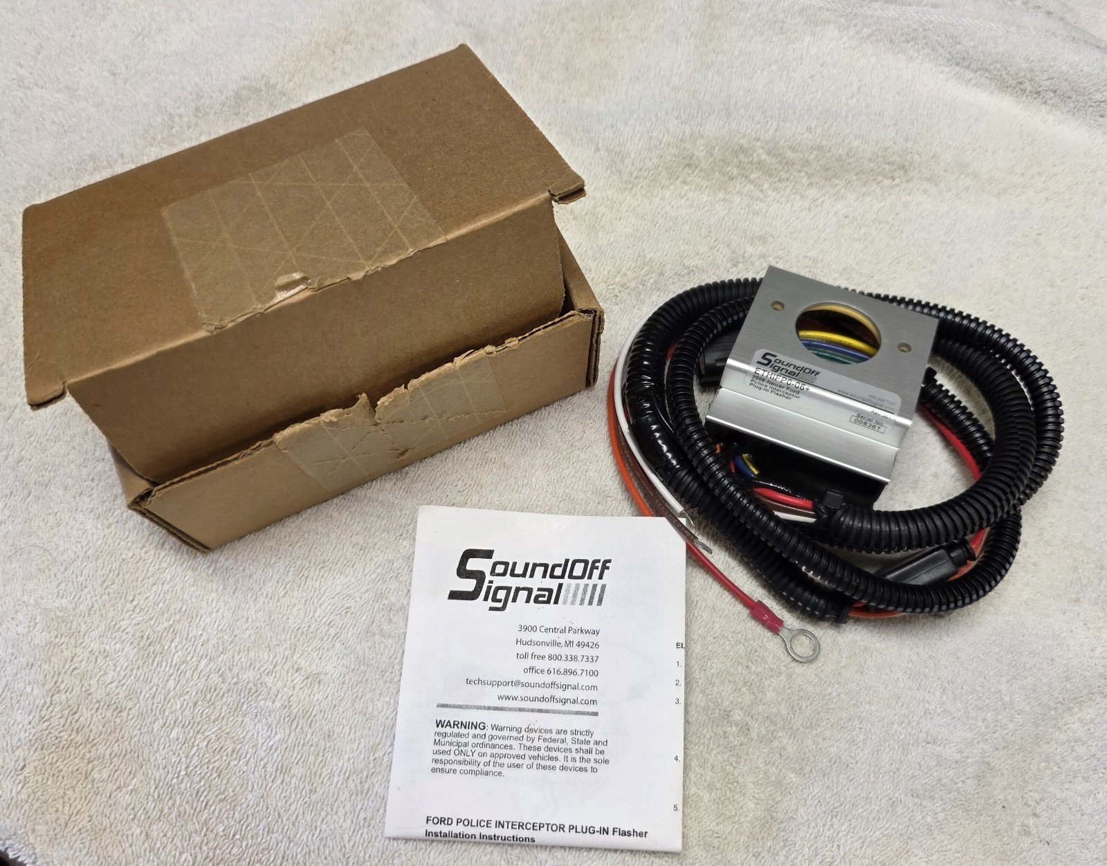 SOUNDOFF SIGNAL, PLUG-IN HEADLIGHT FLASHER, ETHIFP0-06+