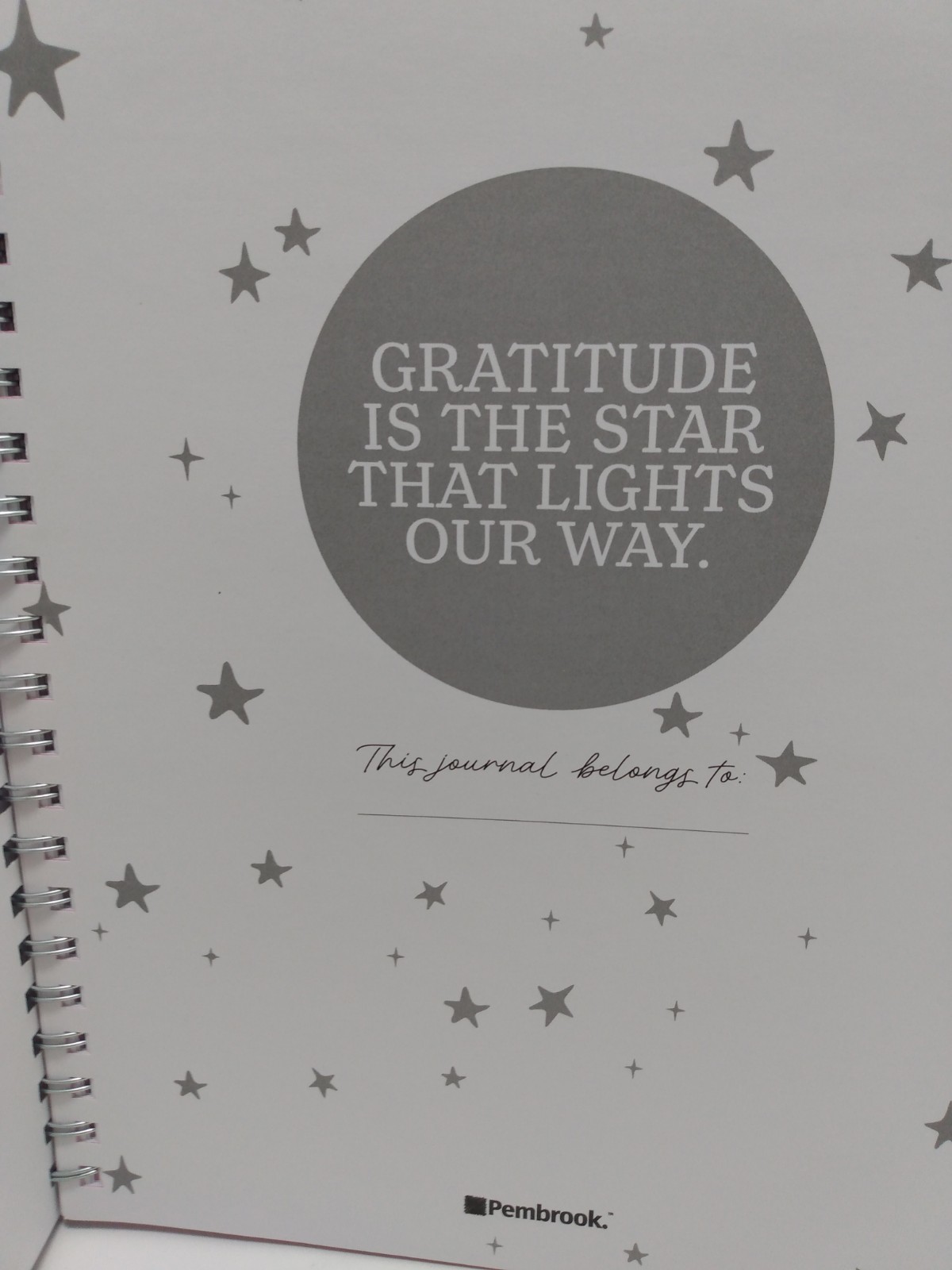 NEW UNDATED Pembrook GRATITUDE Monthly PLANNER GOALS Stickers Pocket Ruler