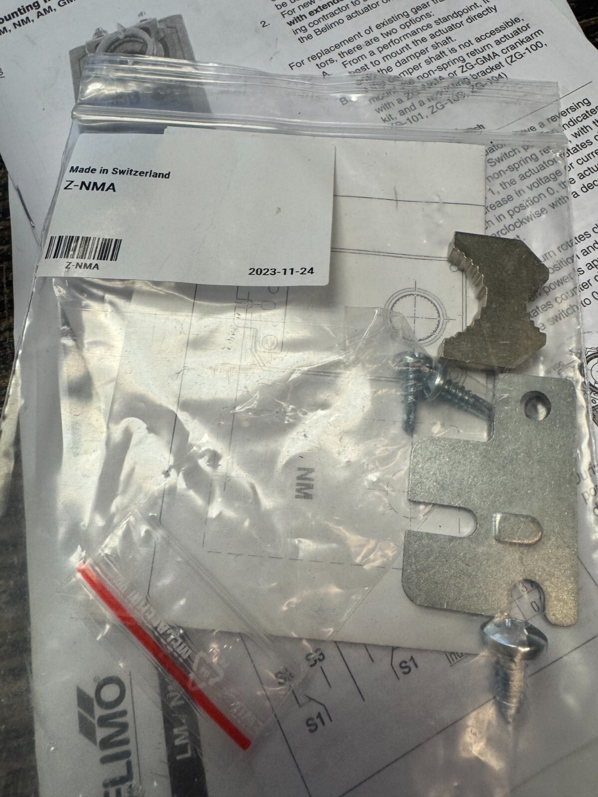 Belimo Damper Actuator LMQB24-1 35 in-lb [4Nm] Non/ AC/DC 24v w/ accessory