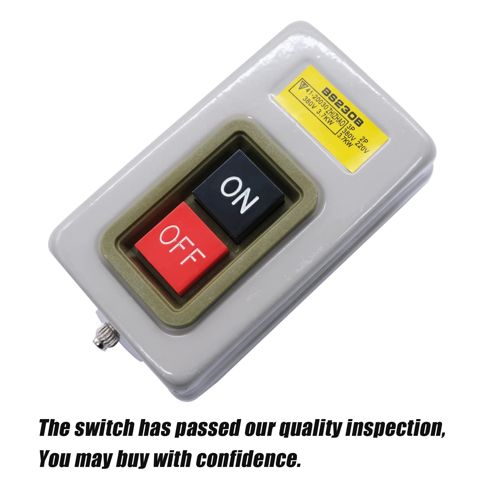 AC 220V 380V Push Button Switch Start Stop Motor Control Station 10A