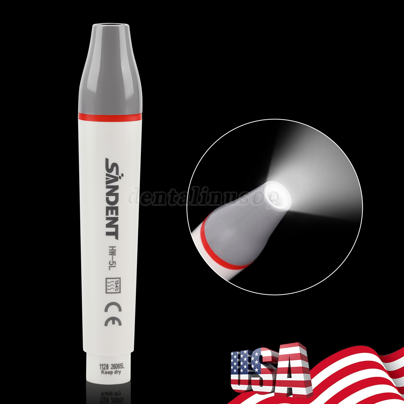 2X Dental Air Polisher Teeth Polishing Handpiece Hygiene Prophy 4 Holes w/ Tips