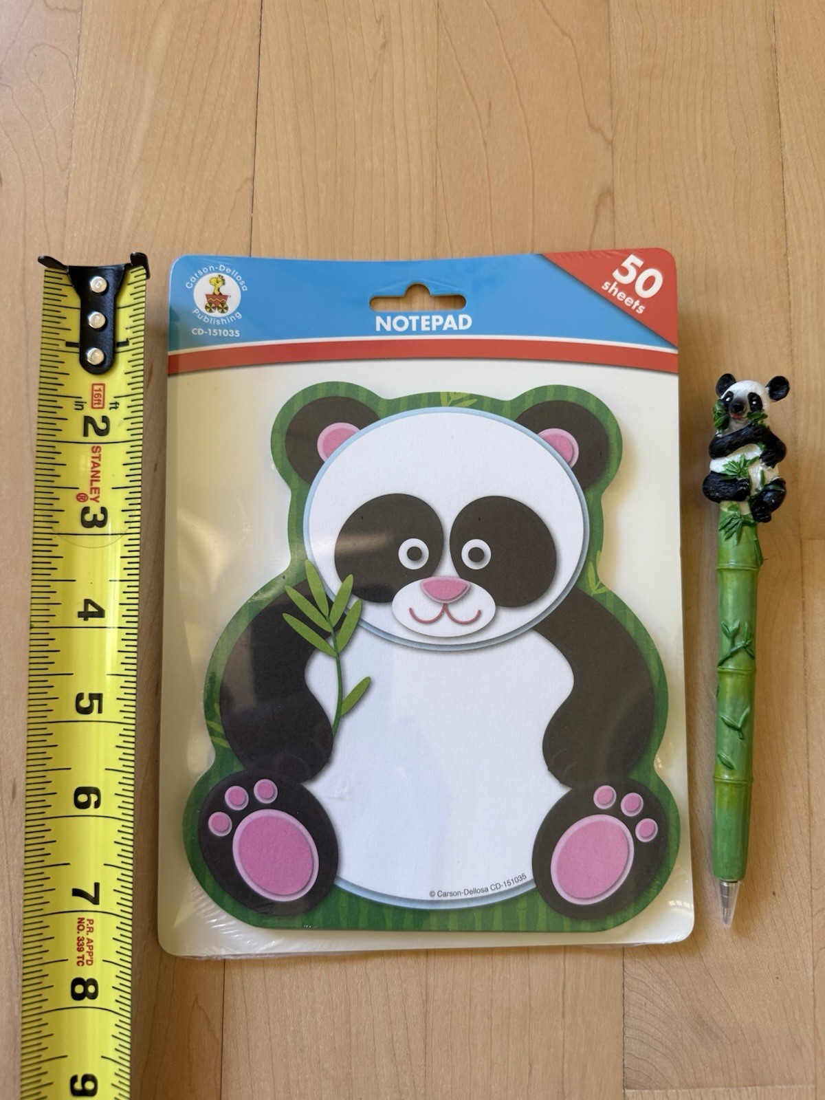 Panda Notepad & Vtg Panda Pen