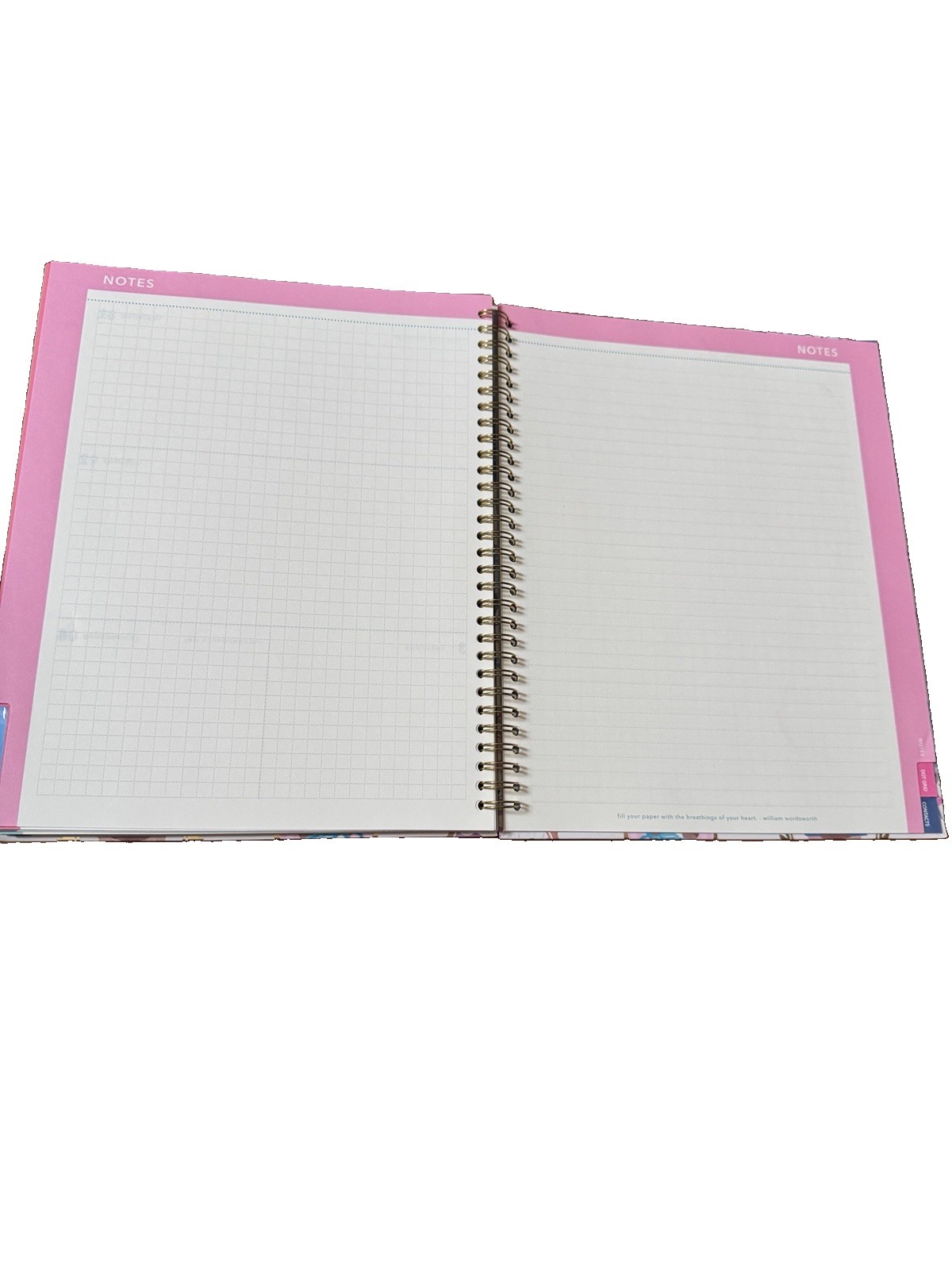 2027 Clementine 12 month Floral Planner July 2026-June 2027 11×9” Notebook Size