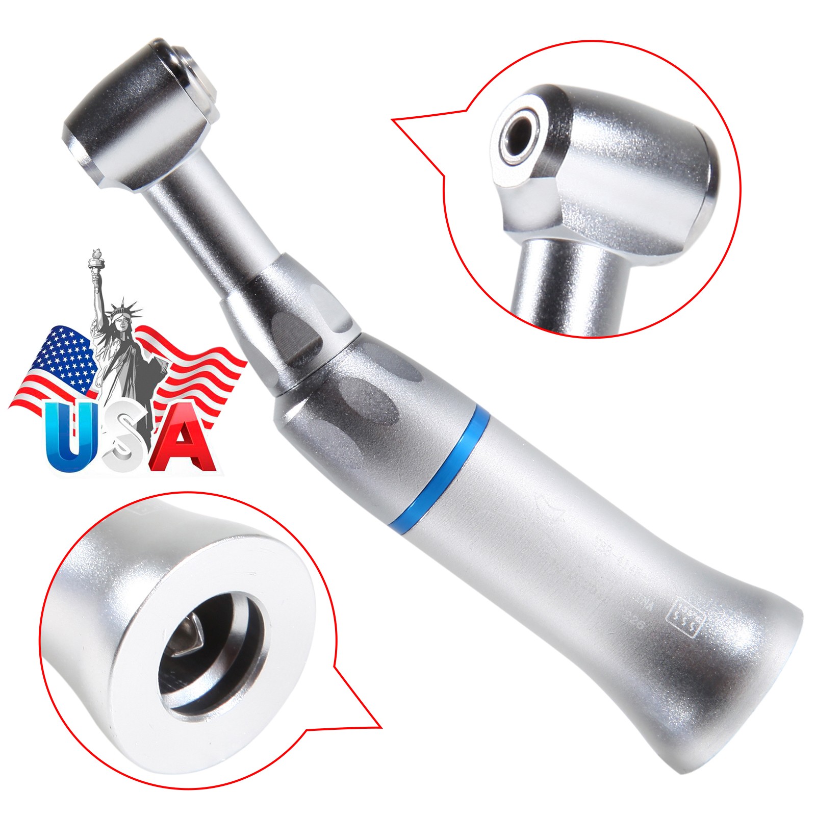10pcs NSK Style Dental Low Slow Speed Handpiece Contra Angle Push Button E-Type