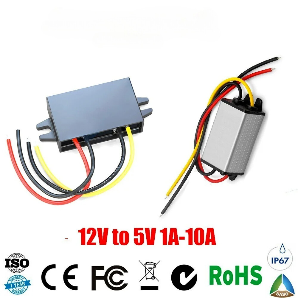 DC 12v TO 5v 1A 3A 5A 10A 5 Volts Buck Voltage Reducer Step-down Power Converter