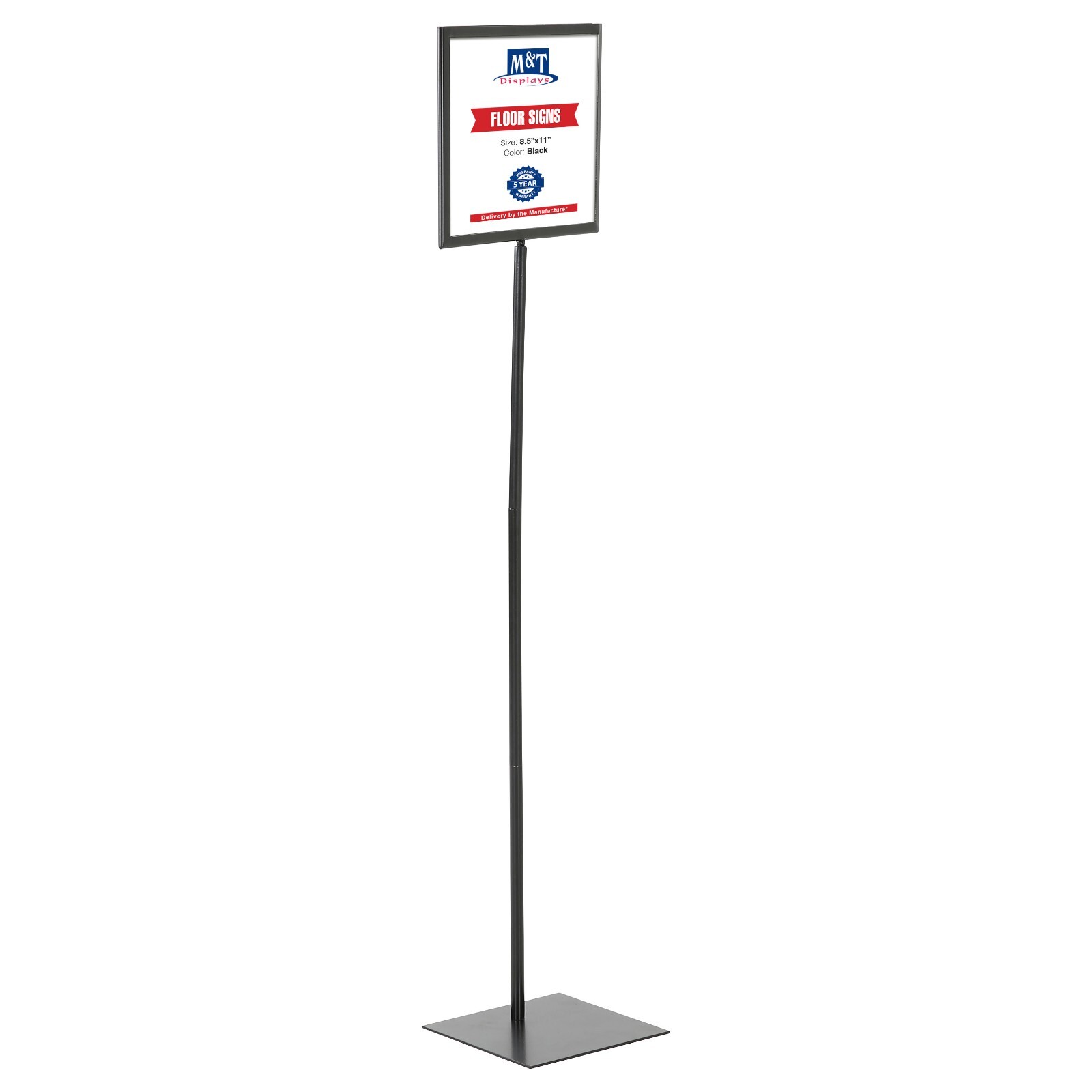 Floor Standing Sign Holder – Double Sided Menu Poster 8.5×11 – 11×14 Inches