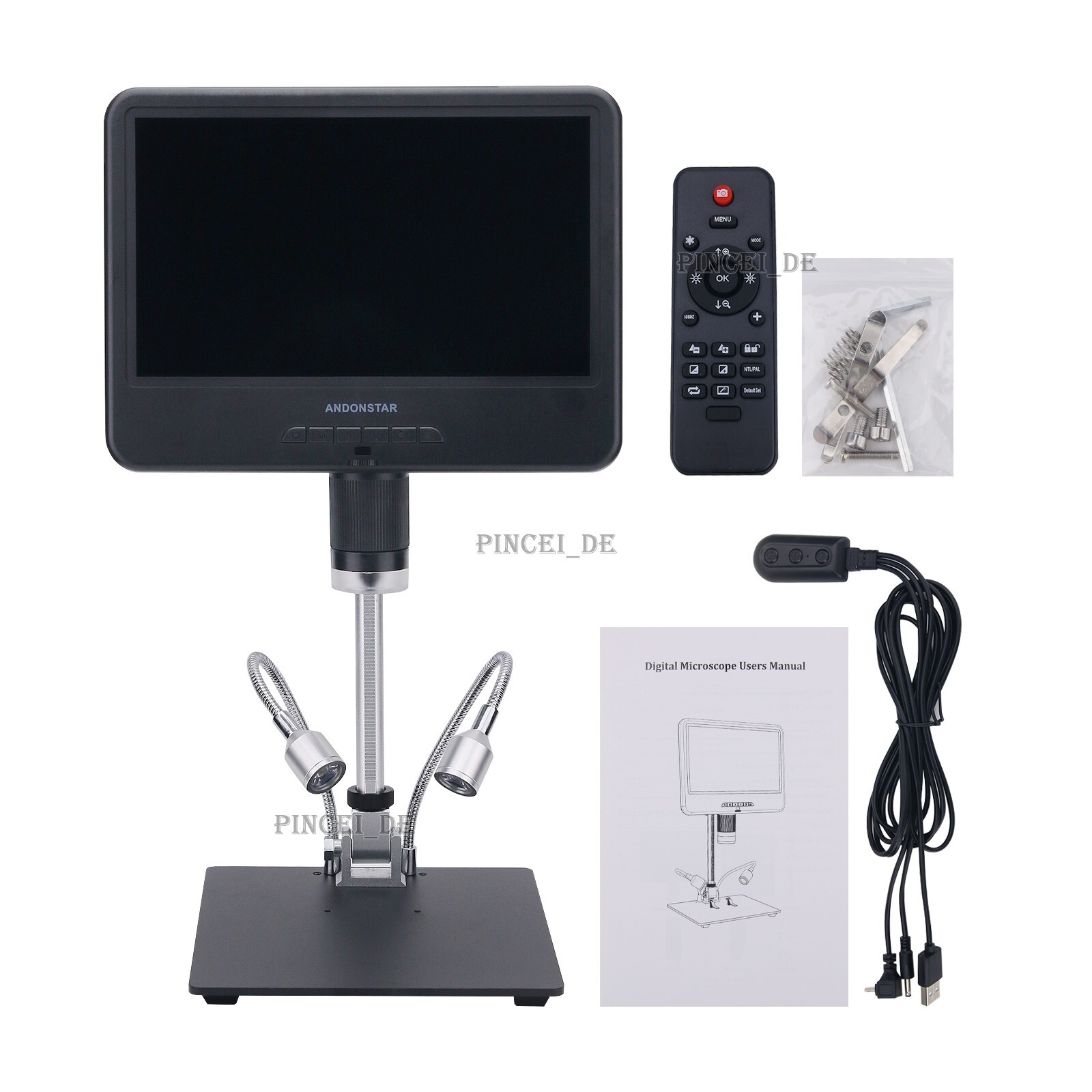 Andonstar AD210 10.1” LCD Screen Digital Microscope for Phone Repair Arts