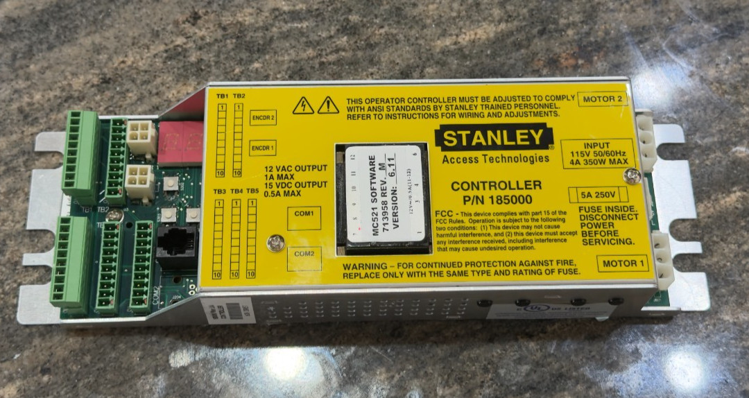 Stanley Access Technologies MC521 PRO Controller P/N 185000 Ver 6.11 Tested