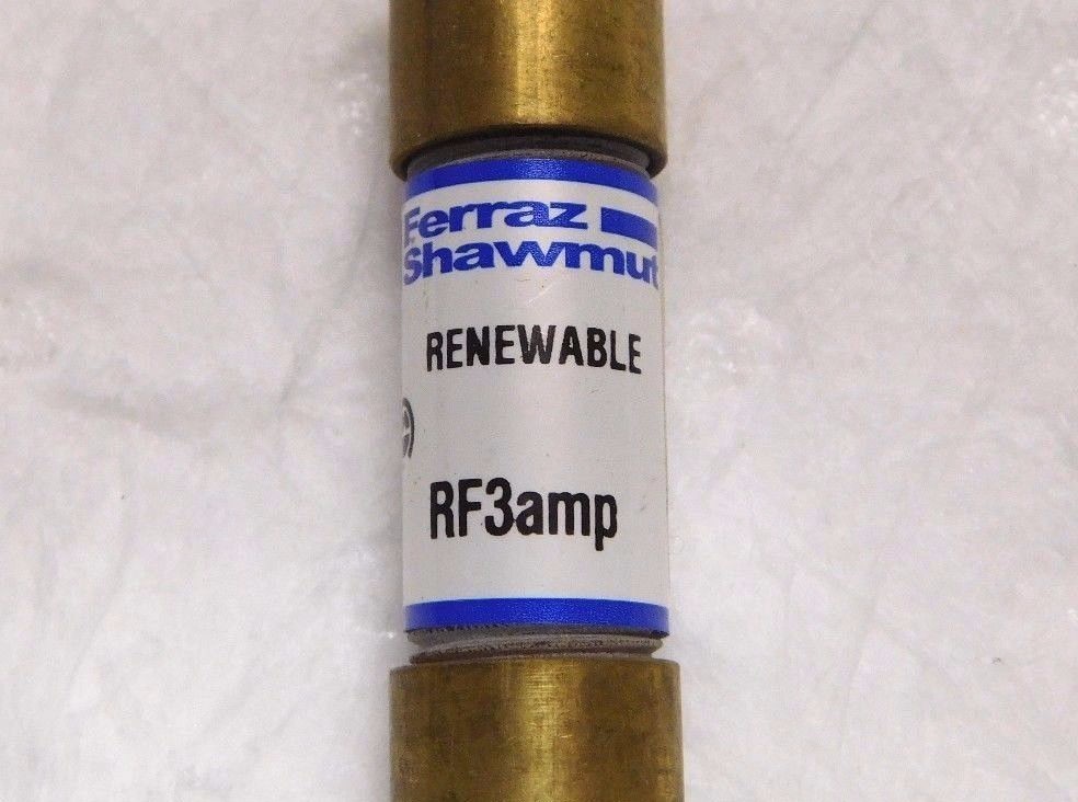 Ferraz Shawmut Fast Acting Renewable Fuse 250V 3A Qty. 6 #RF3