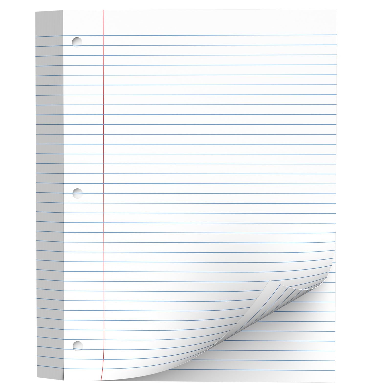 130 Sheets Loose Leaf Paper College Ruled Notebook Paper 8 x 10.5 Inch 3-Hole…