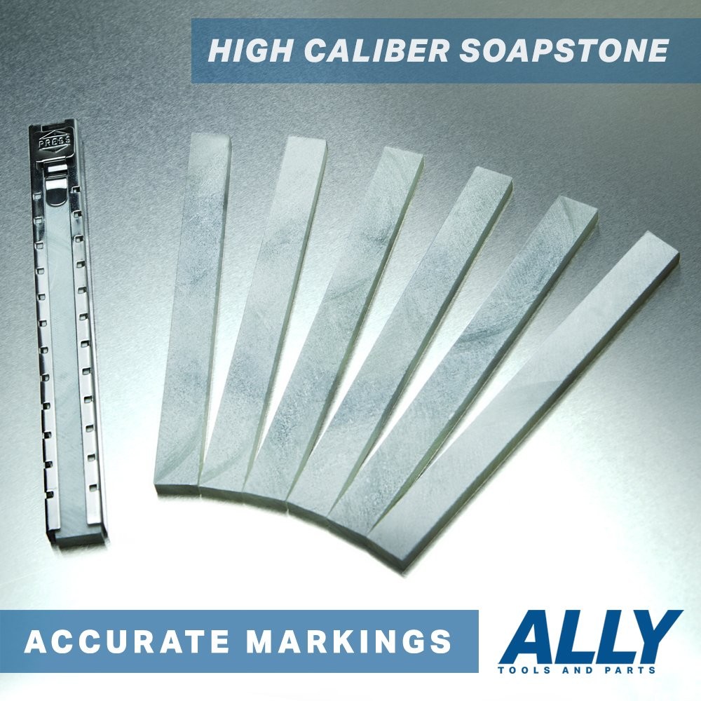ALLY Tools Flat Soapstone Holder with 7 Flat Professional Quality Soapstone P…