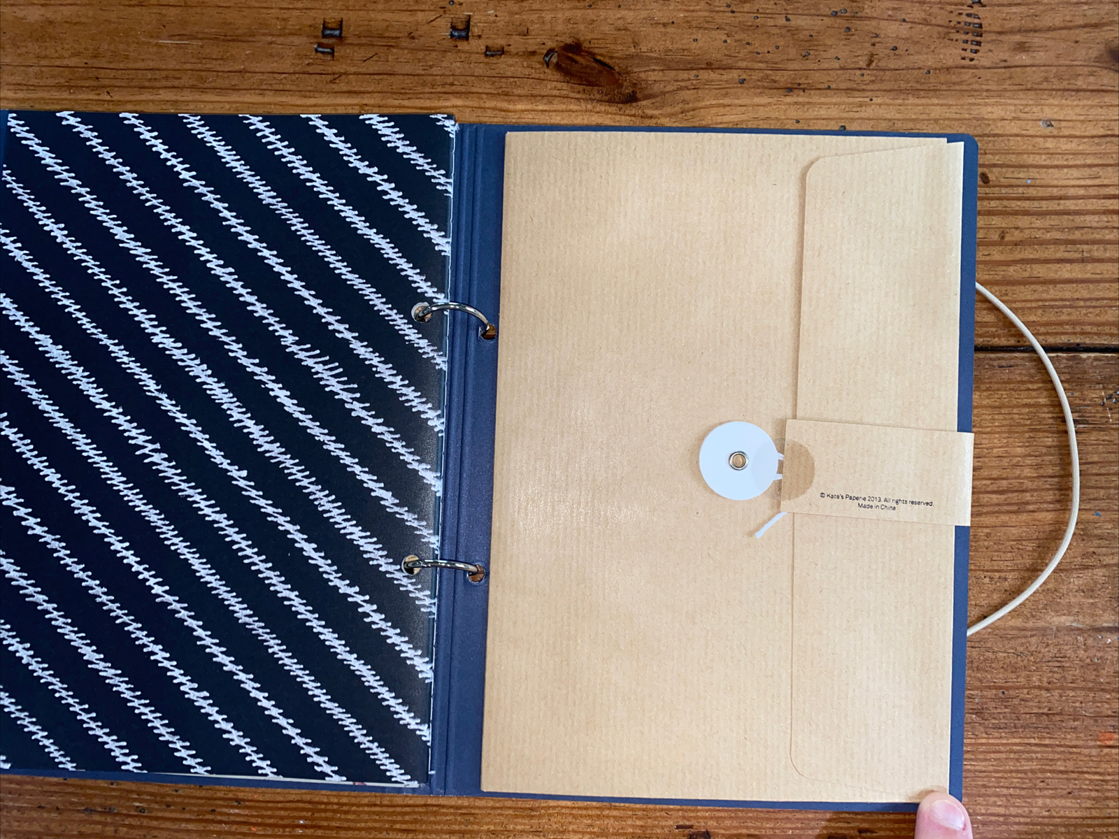 Kate’s Paperie Journal NoteBook 7×9” NEW Sealed 3 different sections