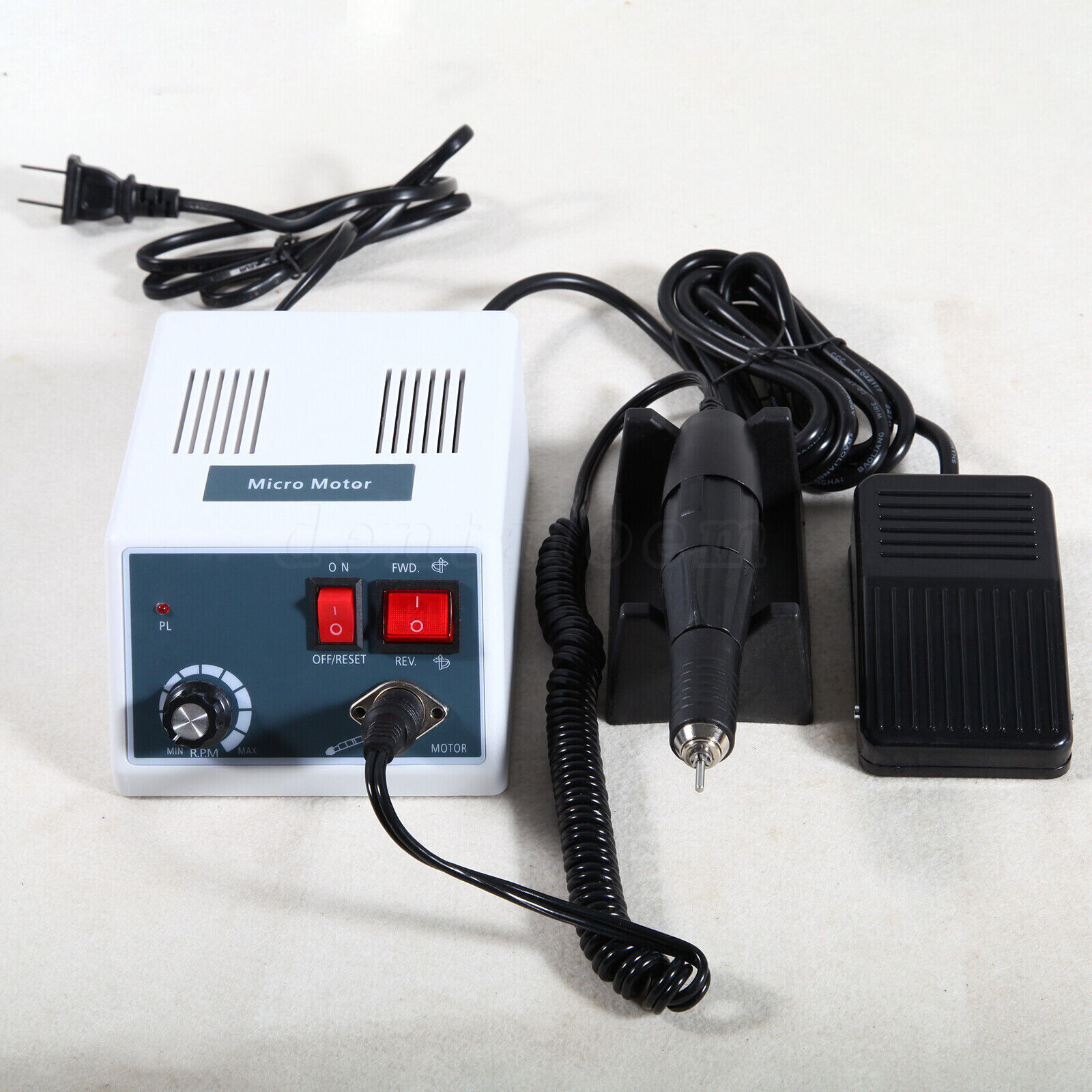 Dental Lab Marathon Electric Micromotor Polishing Unit & 35K rpm Motor Handpiece