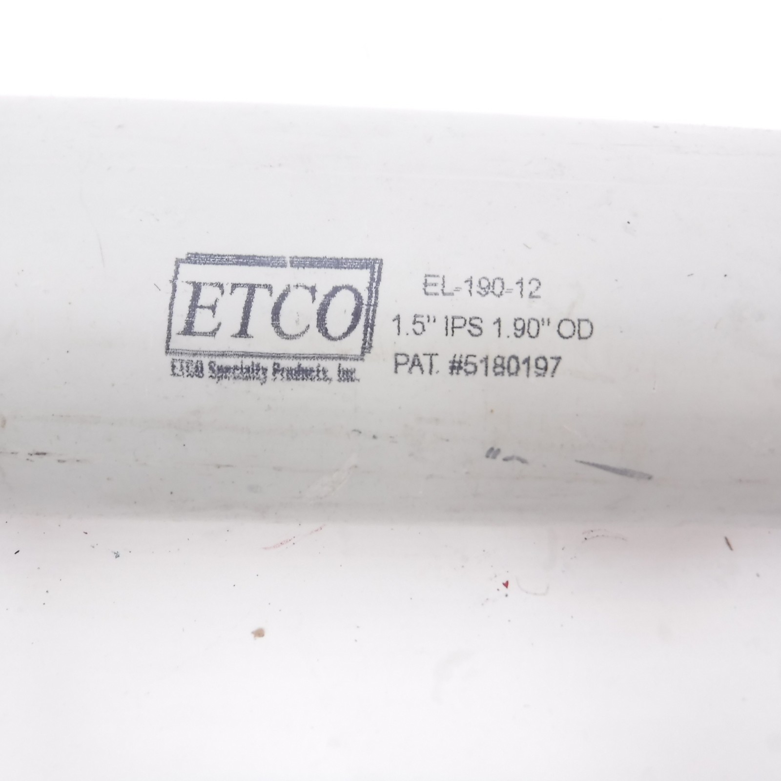 ETCO E-LOC Coupling 1.90″ OD 1.5″x 12″ IPS, EL-190-12