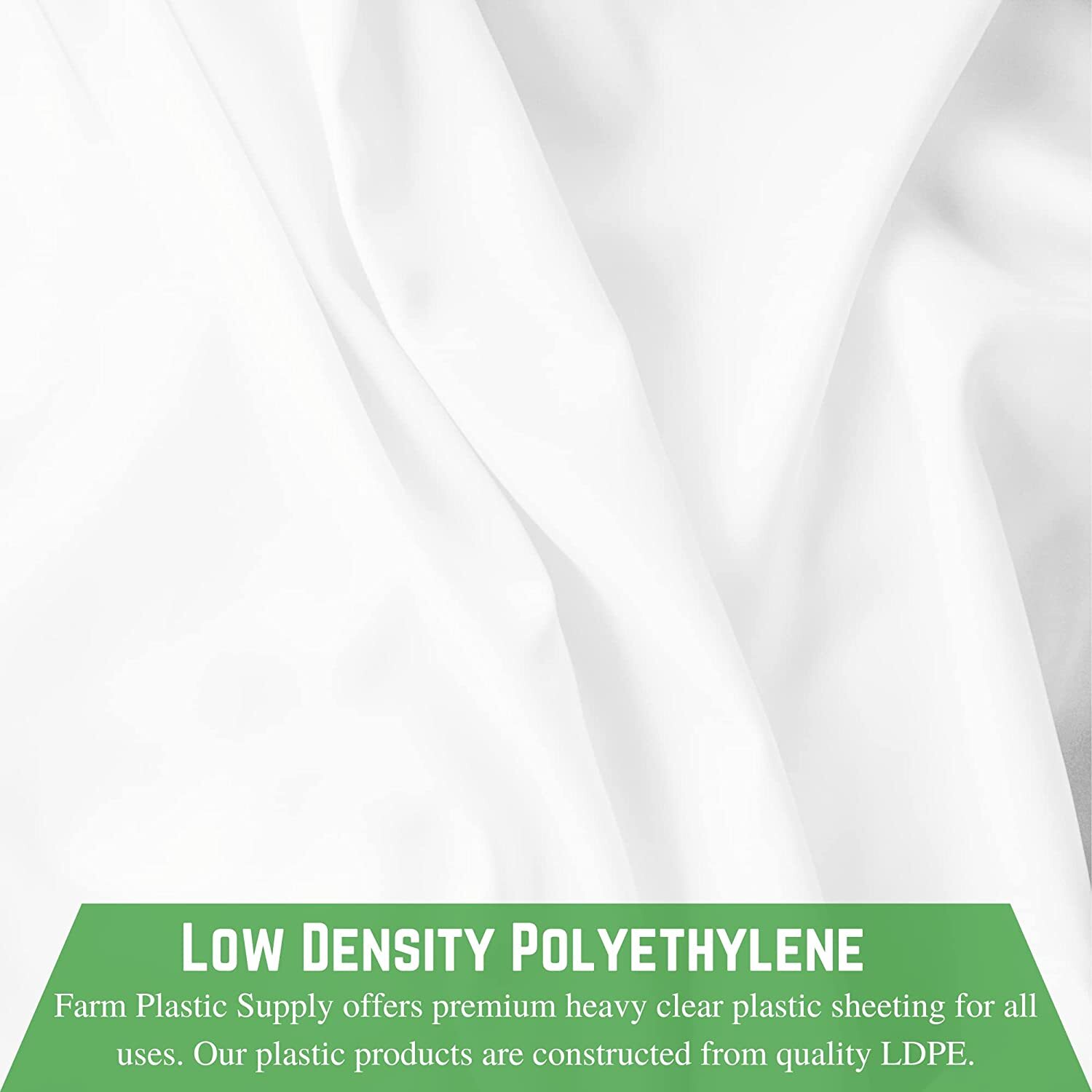 Poly Cover – 6 Mil White Plastic Sheeting