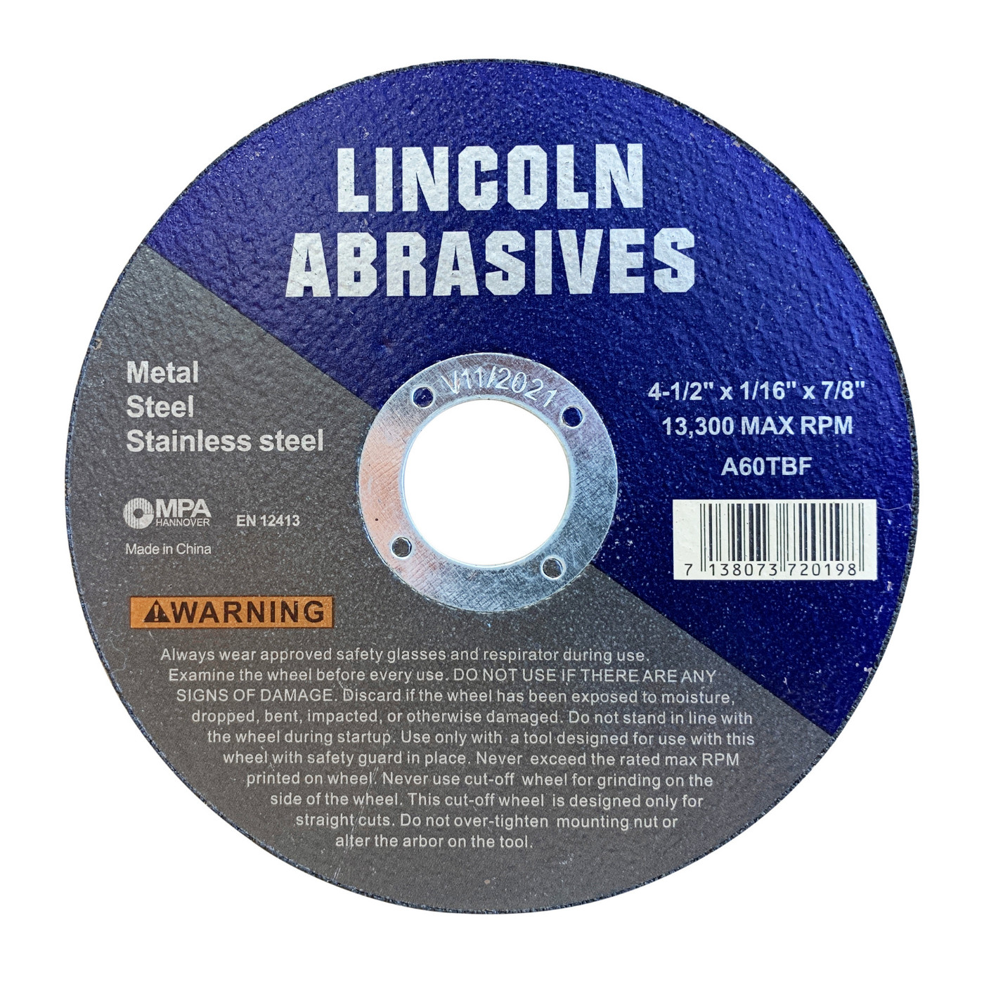 100 Pack 4-1/2″ x 1/16″ x 7/8″ Cut-off Wheels Discs Stainless Steel & Metal