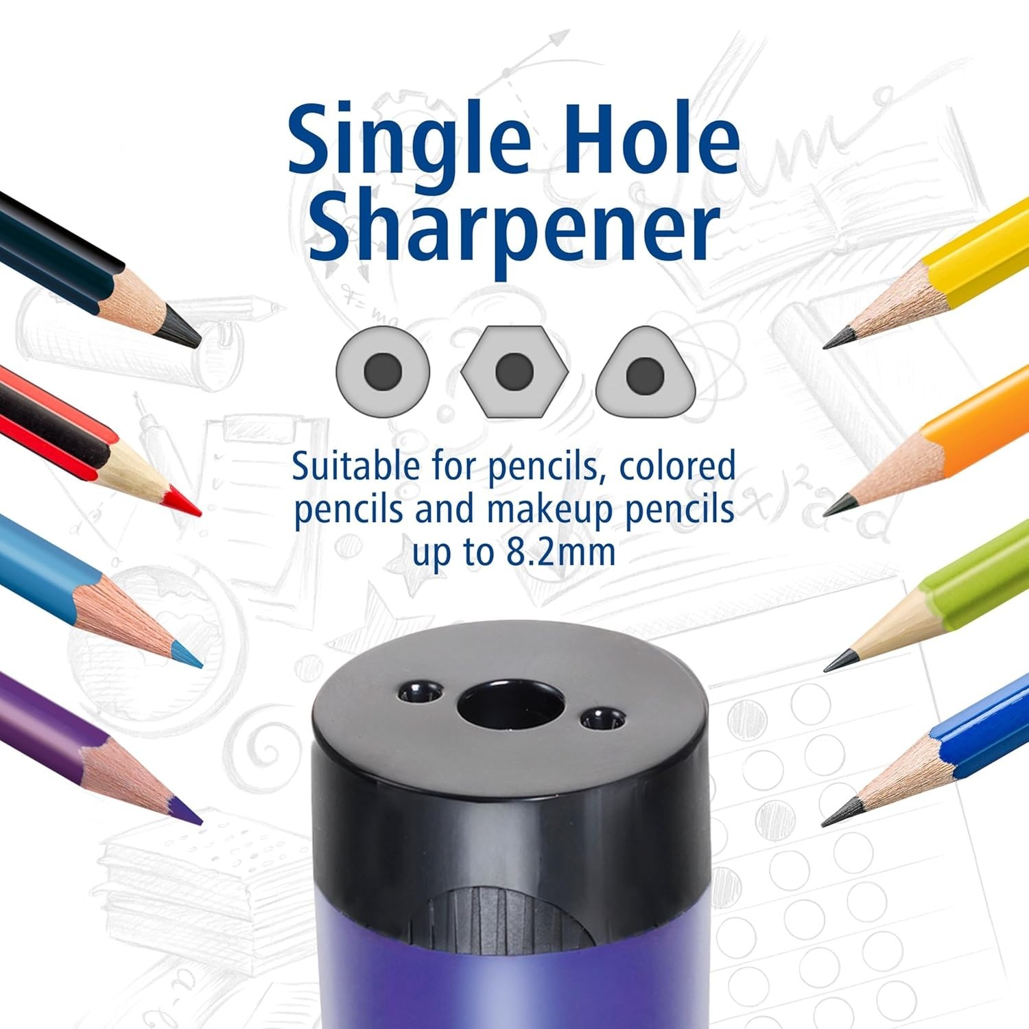 Hand-Powered Metal Pencil Sharpener for Smooth, Precise Sharpening – Multi-Color