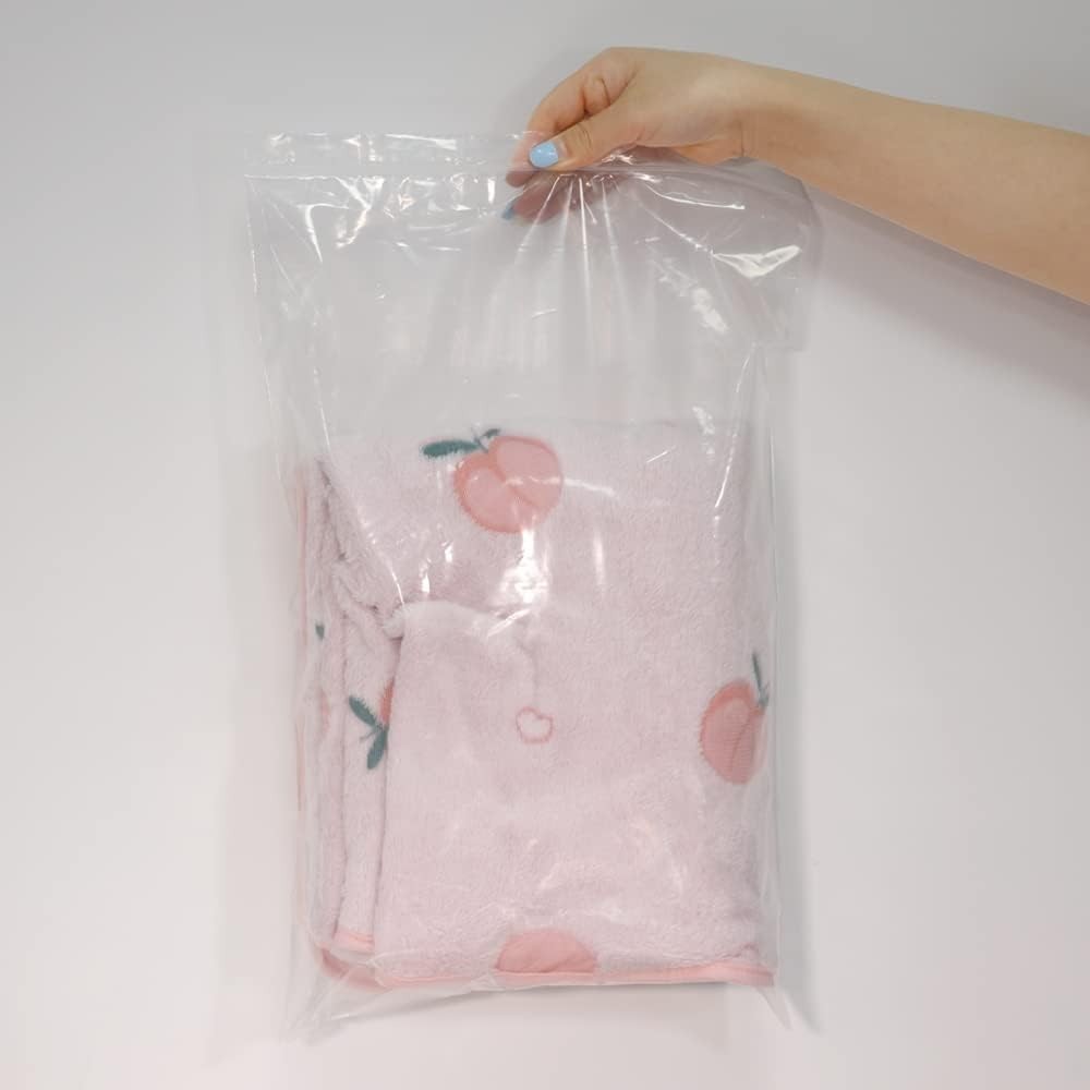 Plastic Zipper Bags 14×20 Large Clear Reclosable Storage Pouches 100 Pack