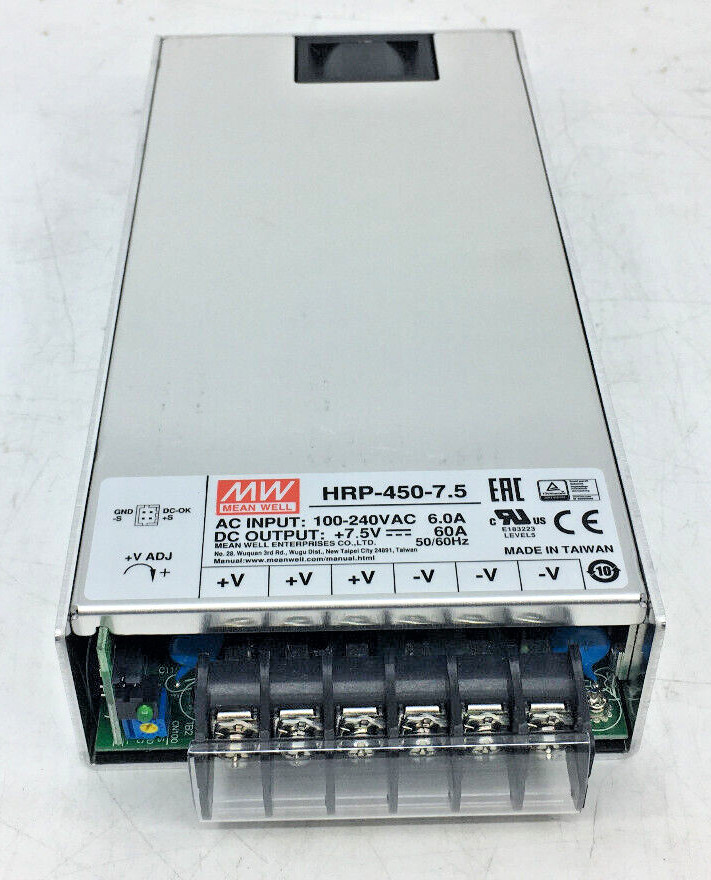 Mean Well HRP-450-7.5 60A 7.5V 450W Switching Power Supply NEW