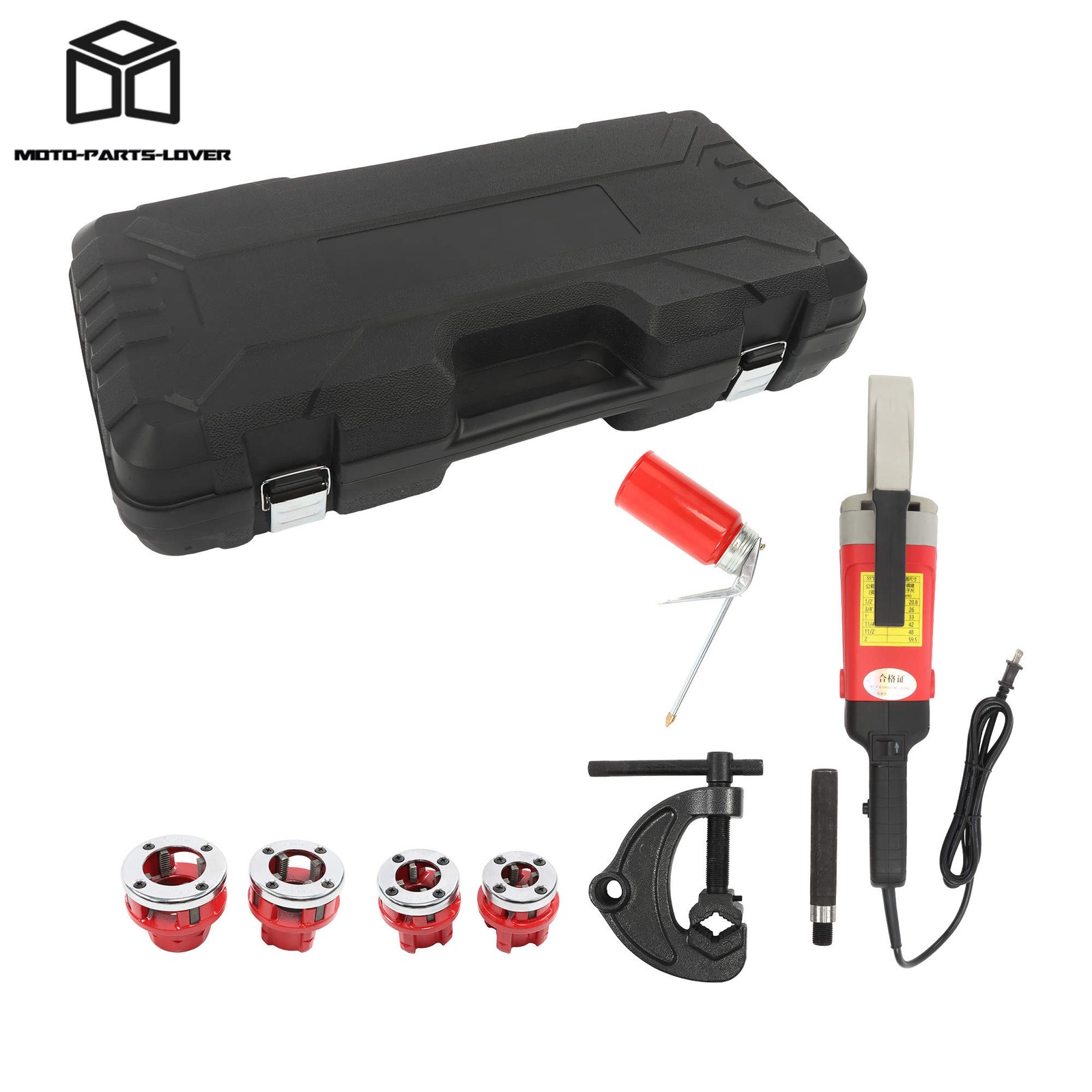 1/2-1-1/4″ Pipe Threader 2300W Electric 4 Blade Portable Threading Machine