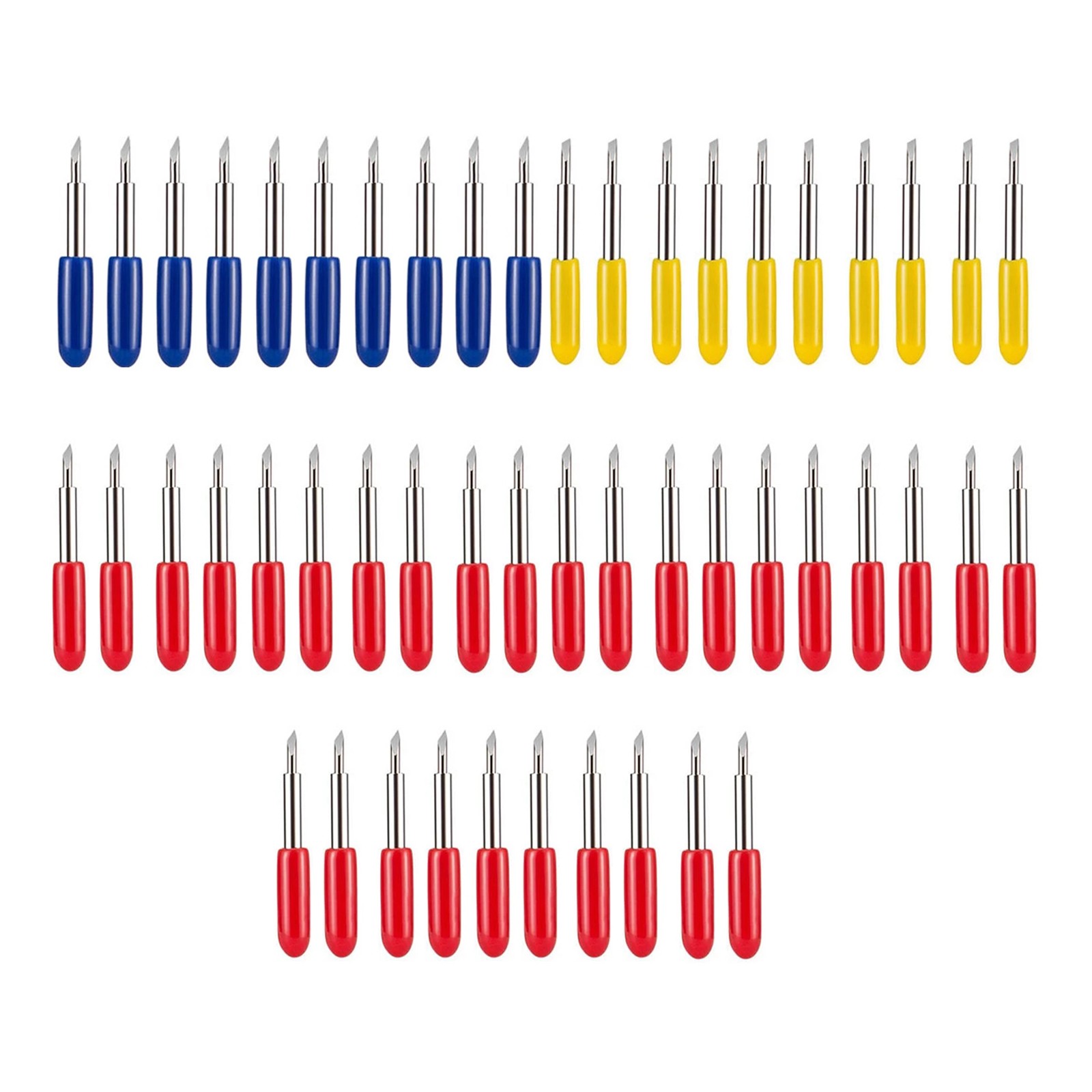 50Pack 30°/45°/60° Roland Cutting Plotter Vinyl Cutter Blade Knife Assortment