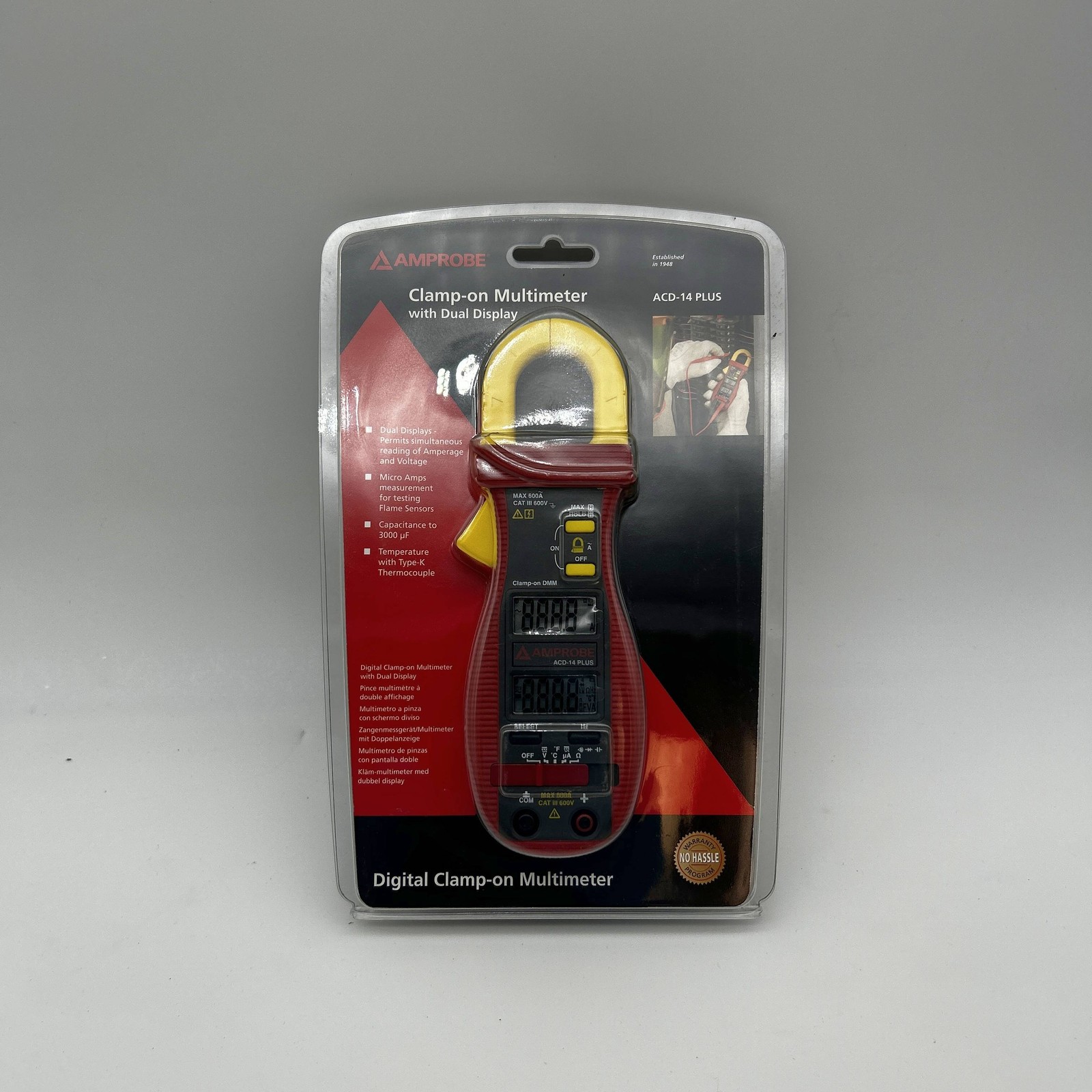 Amprobe ACD-14 Plus Multimeter 600A Clamp On w/ Dual Display and Temperature