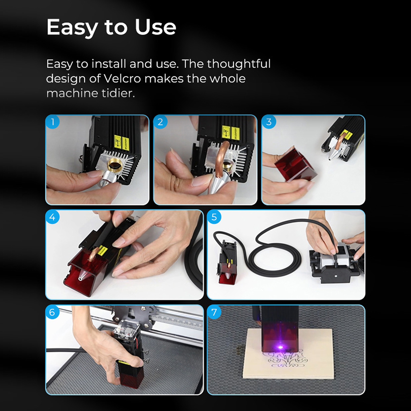 Creality Air Assist Kit, Air Assist Pump for CR-Laser Falcon 10W 22L/min Airflow