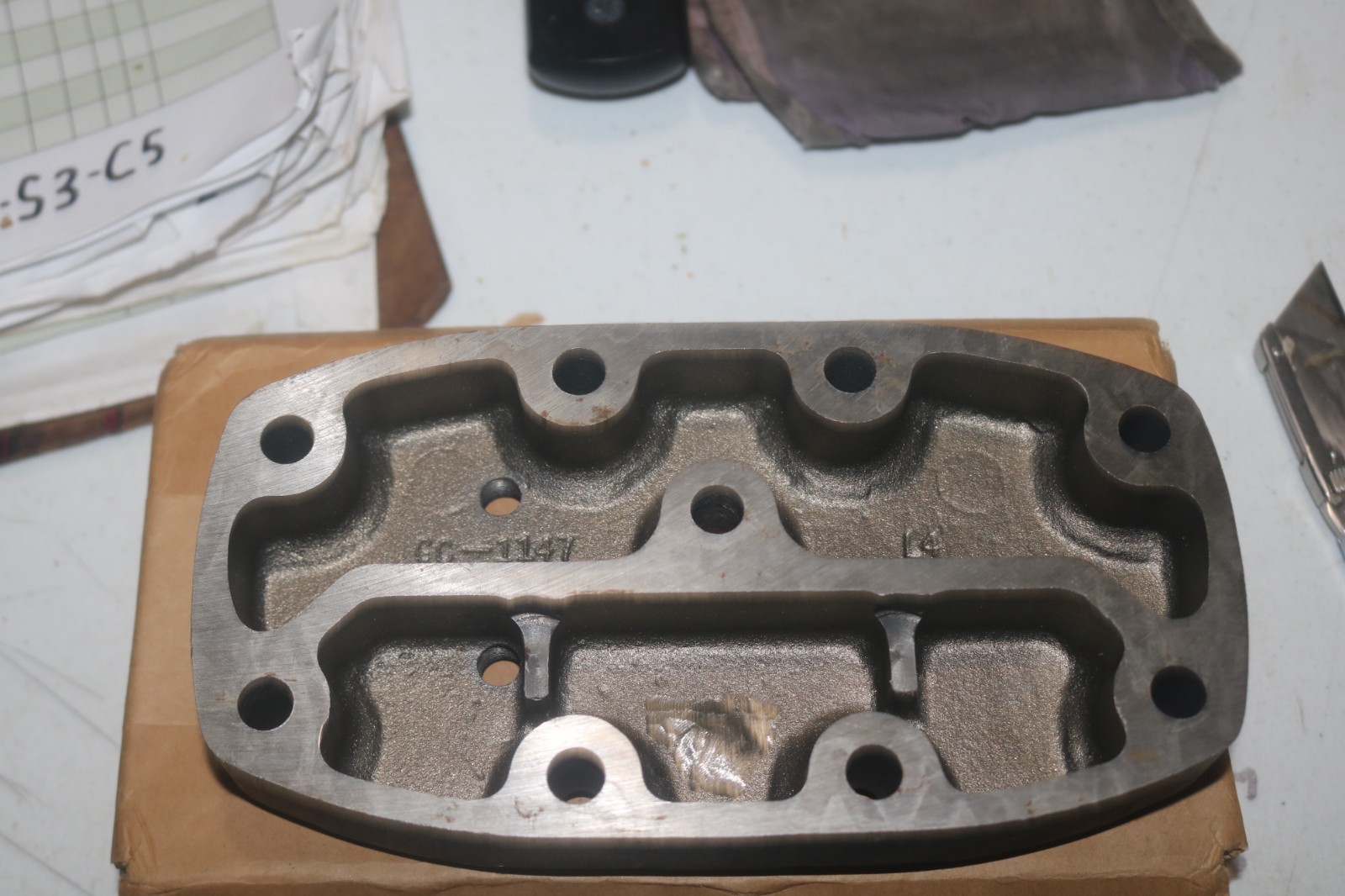 Hartford Dunham Bush air compressor head PN GC1155-3 GC11553 4130-00-963-0897