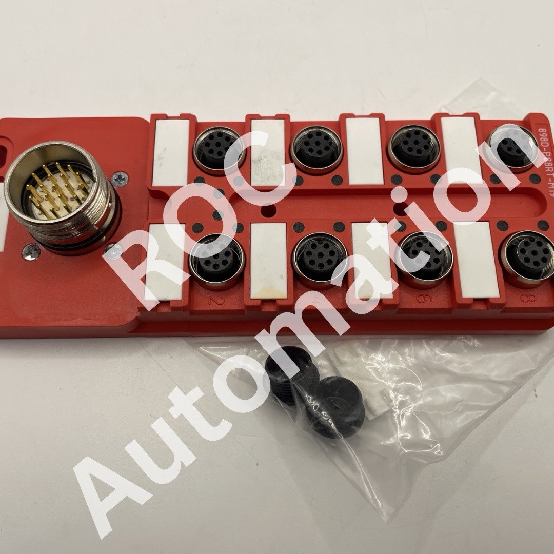 Open Pre-owned Allen Bradley 898D-P88RT-M19 /B Safety Wired Distribution Box
