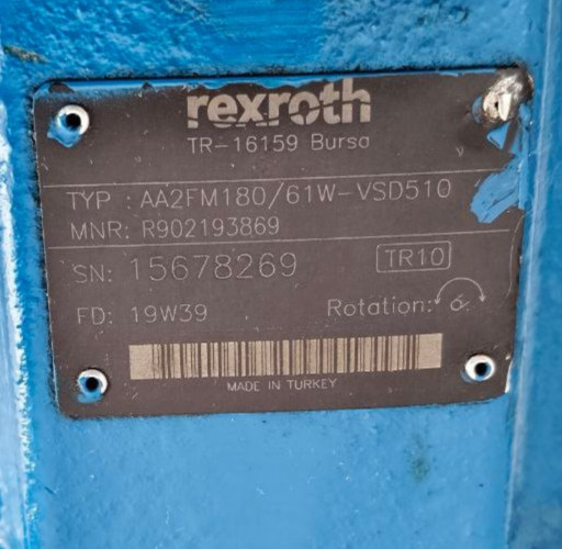 REXROTH AA2FM180/61W-VSD510 R902193869 MOTOR *NEW* FAST SHIPPING FEDEX/DHL