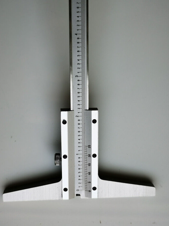 mhc, 6″ Vernier Depth Gage, 6″ x 0.001″ graduation, 4″ Base, 112-0060