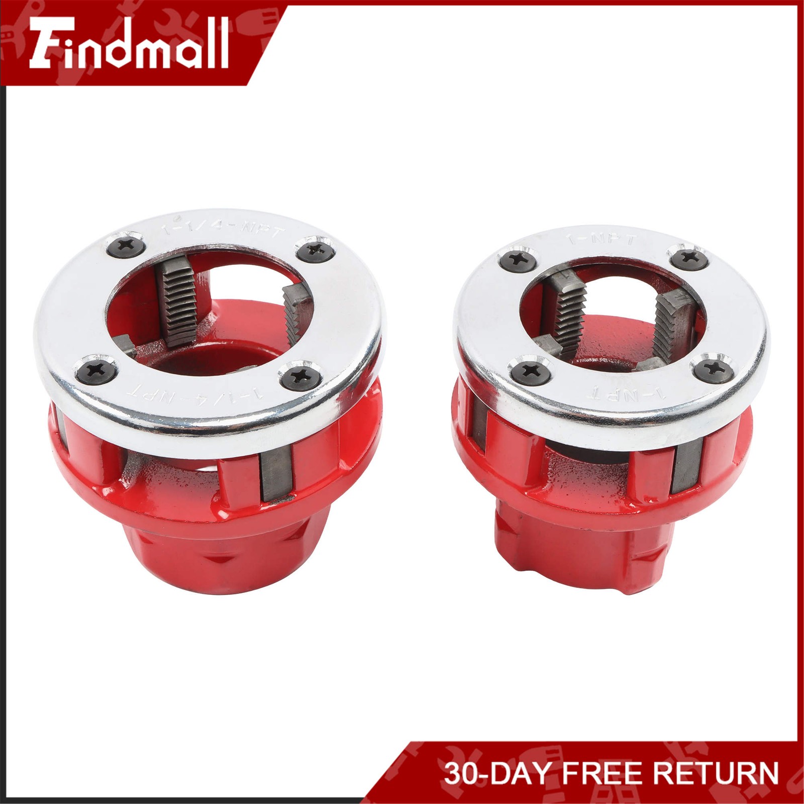 Findmall 2300W Pipe Threading Machine 1/2-1-1/4″ Electric Threader 4 Blades