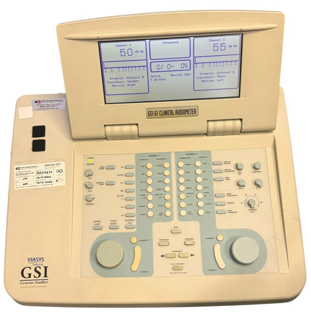 GSI Grason-Stadler GSI 61 Clinical Audiometer No Cable Cord