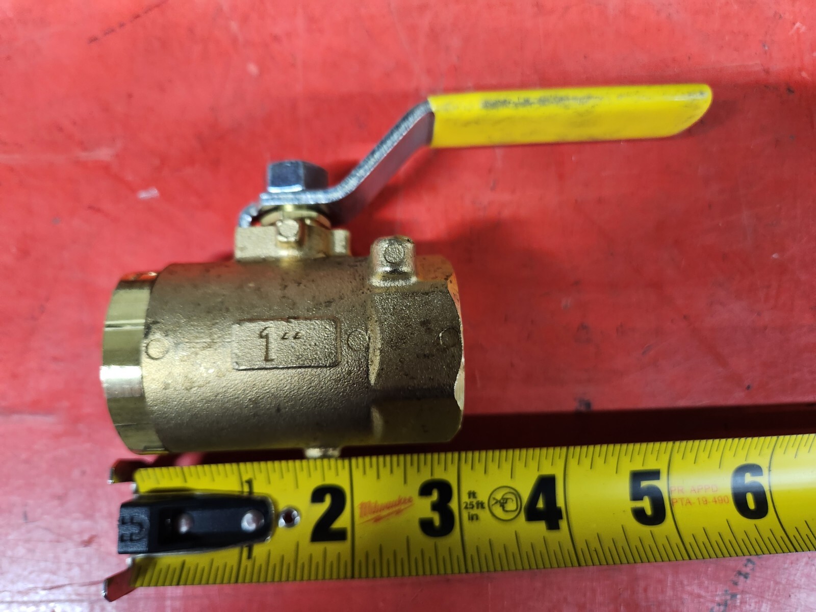 Parker V500P-16 1″ NPT Threaded 600 WOG 2-Way Straight Ball Valve Brand New