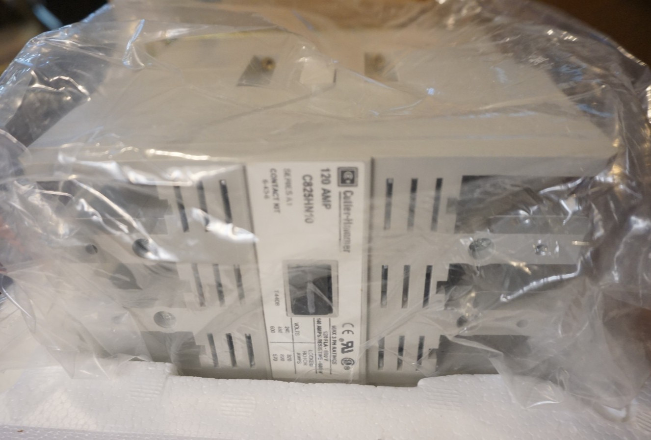 Cutler-Hammer C825HN10A 120A 3-Pole Open Definite Purpose Contactor Kit 120V