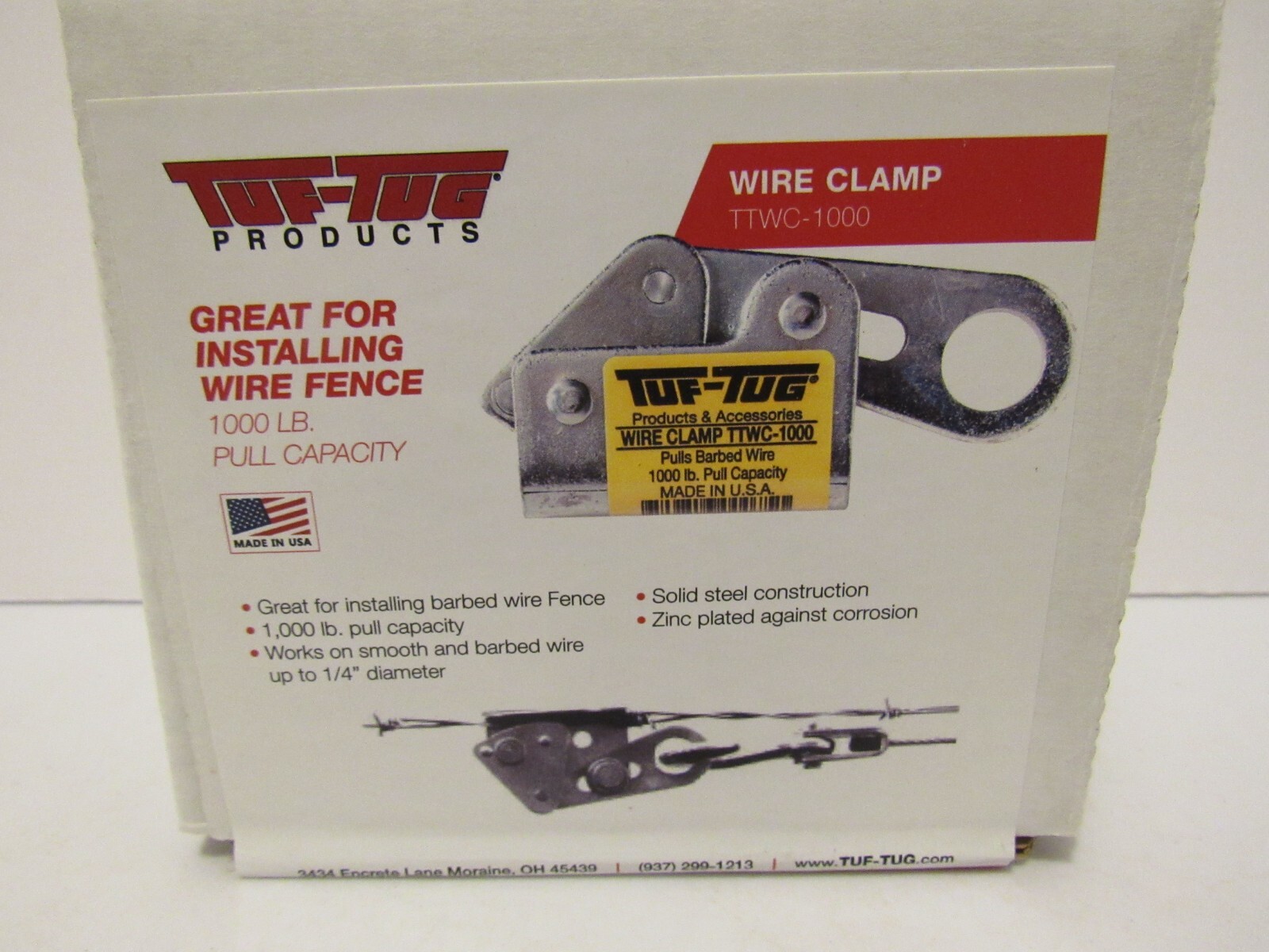 Tuf-Tug TTWC-1000 Fence Wire Clamp 1000 LB Pull Capacity