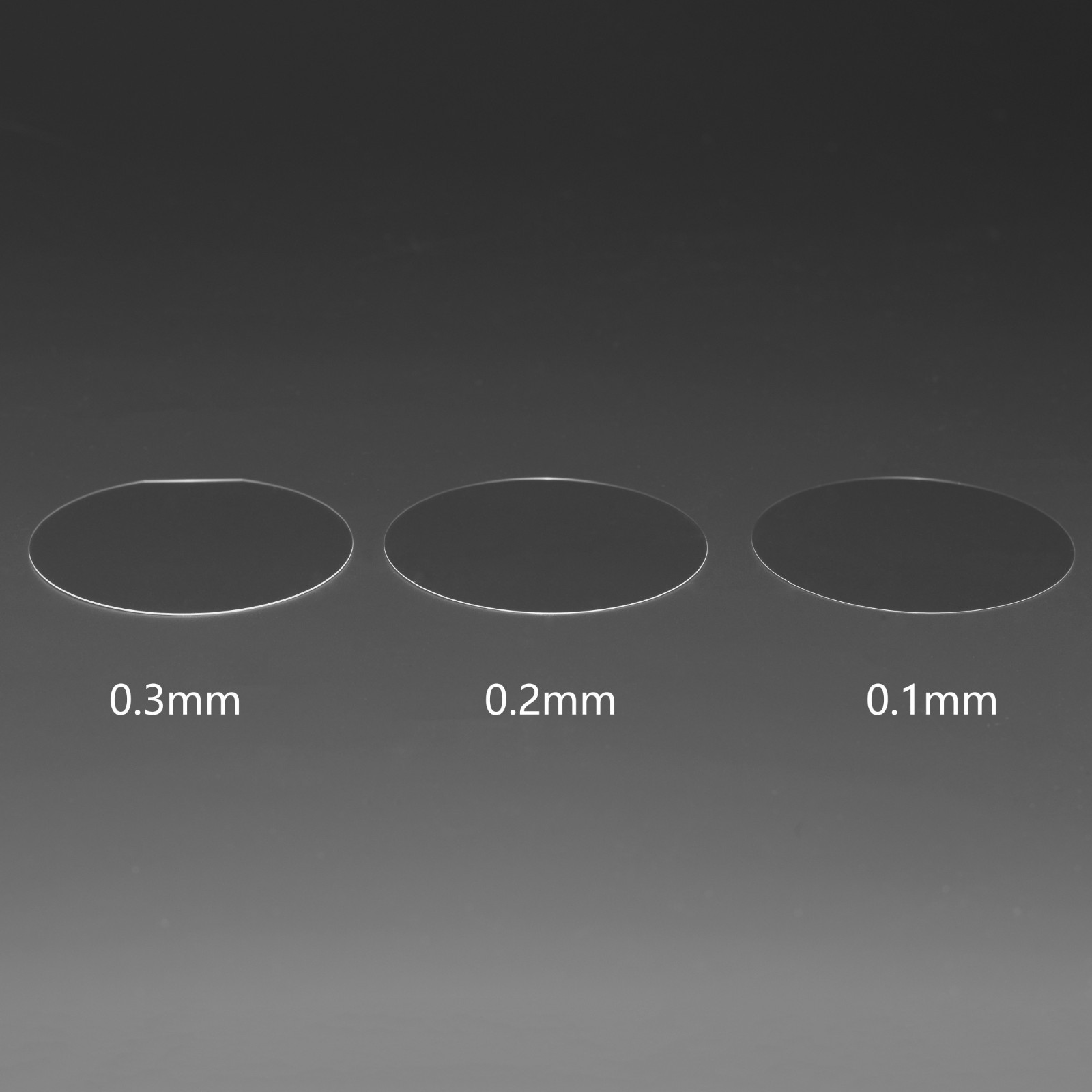 2inch D50mm Sapphire Wafer Substrate Single Crystal Al2O3 Window Thick 0.05-2mm