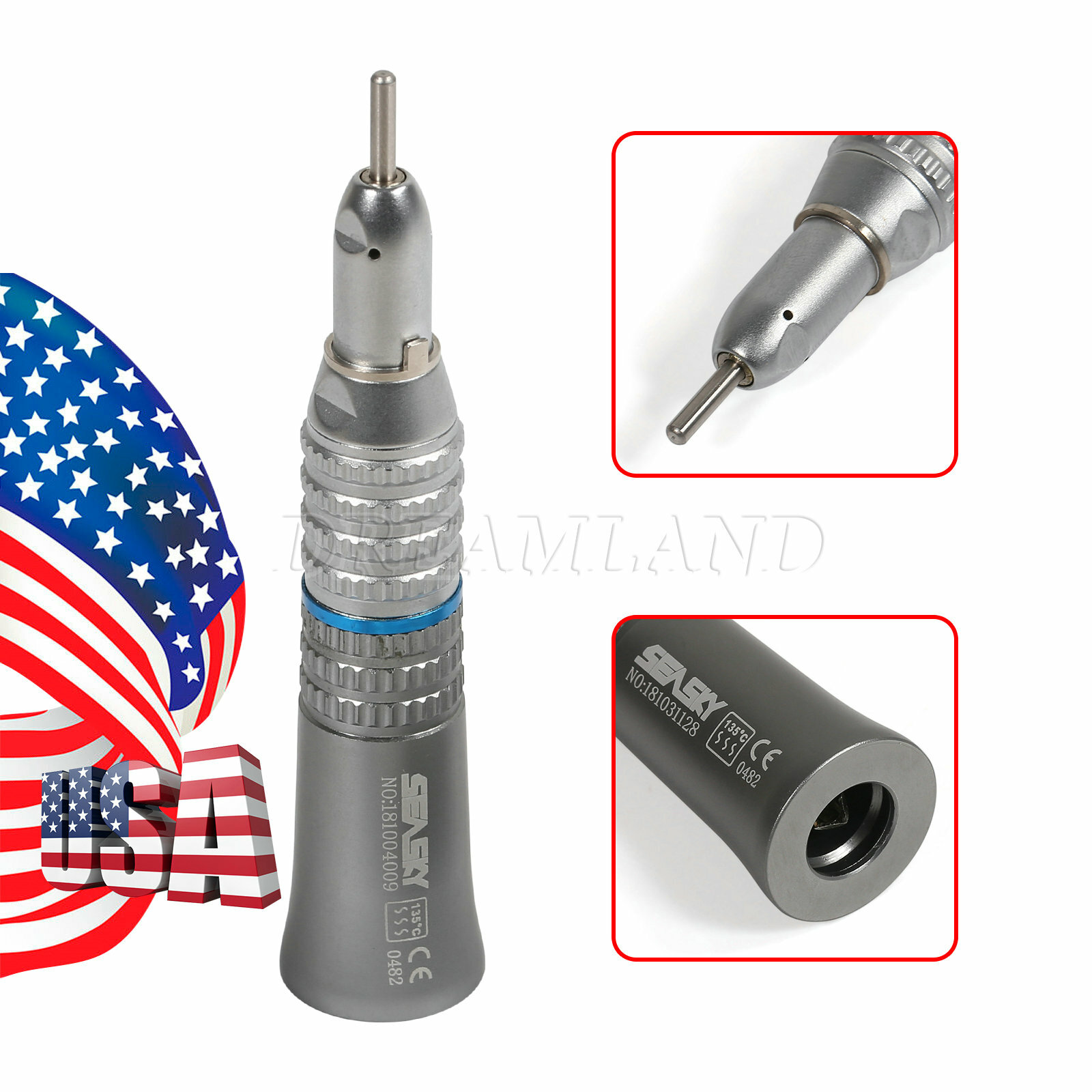 1-10 pcs Dental Straight Nose Cone Handpiece fit Slow Low Speed E-type rk