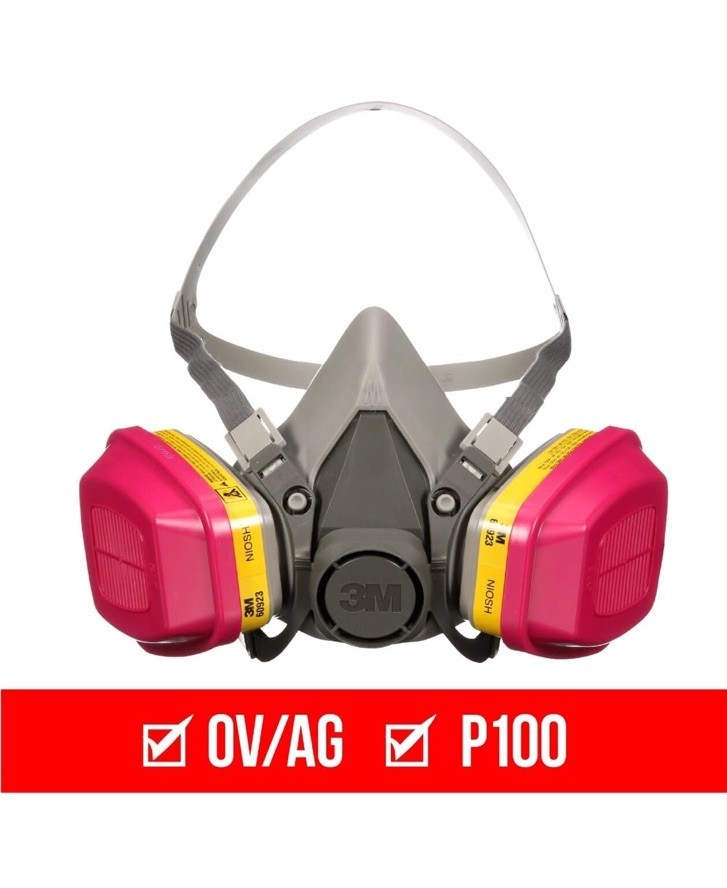 P100 / OV / AG Multi-Purpose Reusable Respirator 62023 Medium Size NIOSH-APPROVE