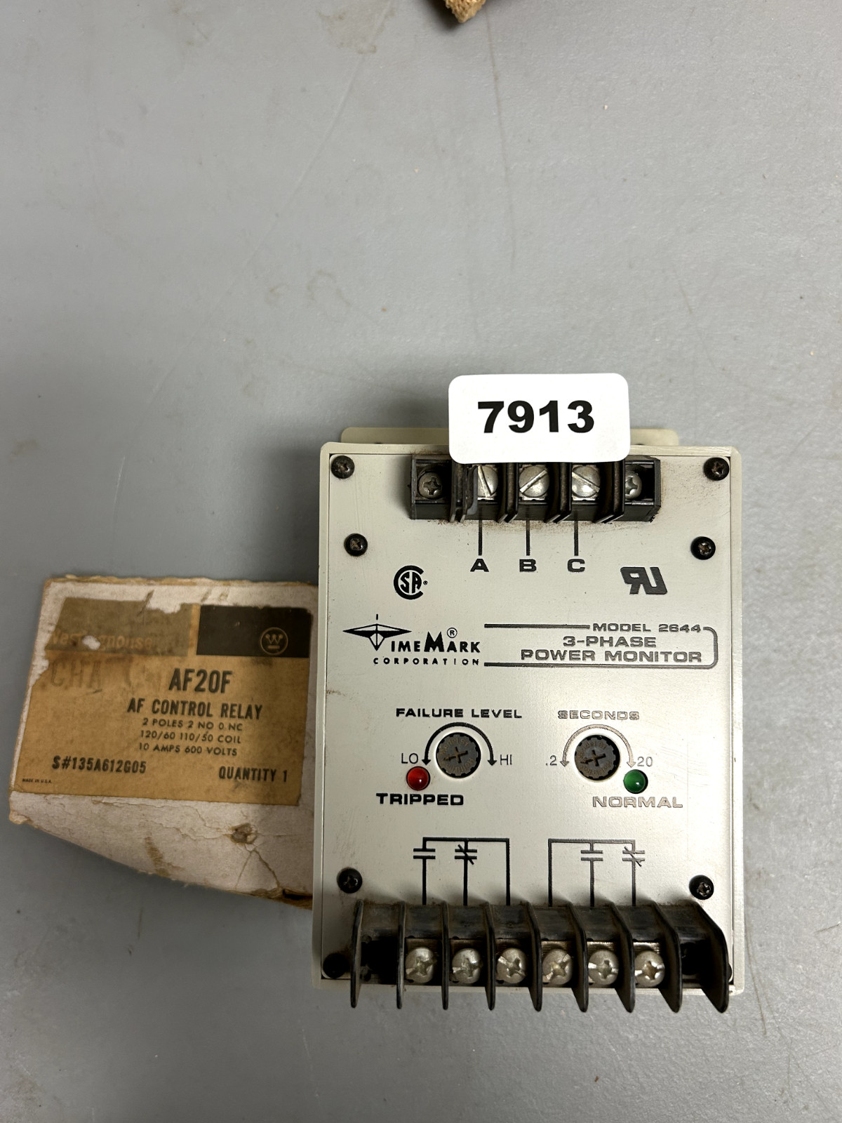 Westinghouse, AF20F, 135A612G05, AF Control Relay Contactor Starter 120v Coil