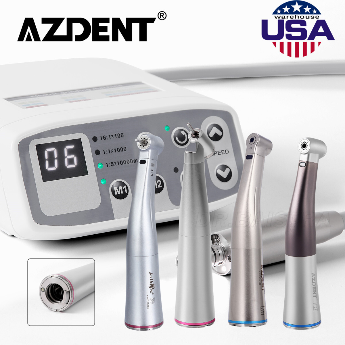 Dental Brushless LED Electric Micro Motor/1:1/1:5/1:4.2 Increasing LED Handpiece