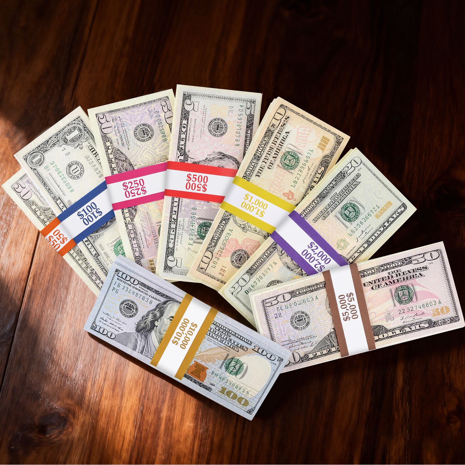 400PCS Money Bands Bundles Self-Adhesive Currency Straps for Bill Cash Wrappers