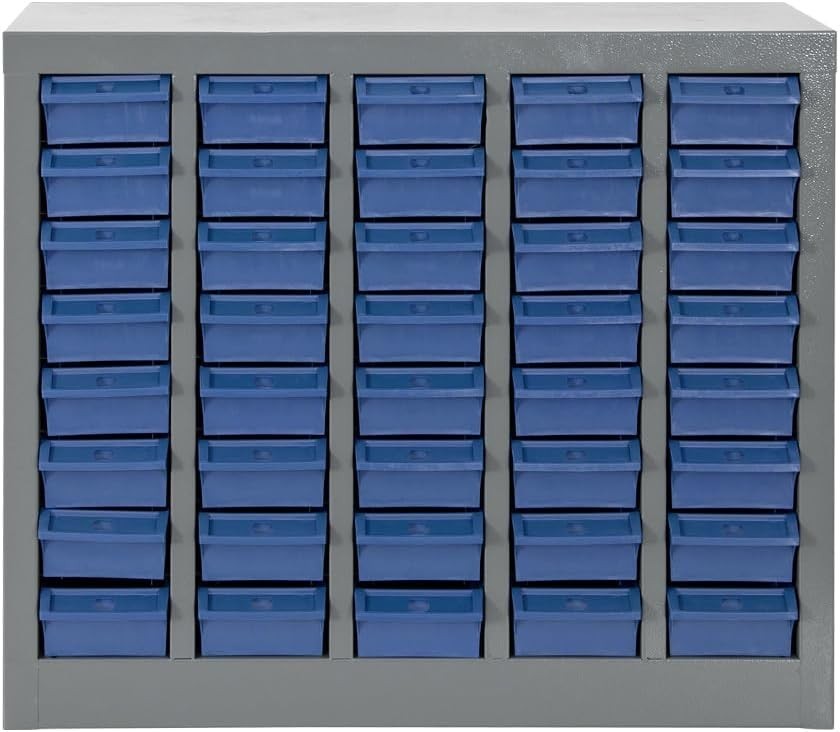 40 Drawers Parts Cabinet, Bolt & Nut Storage, Hardware Tool Organization Shelves