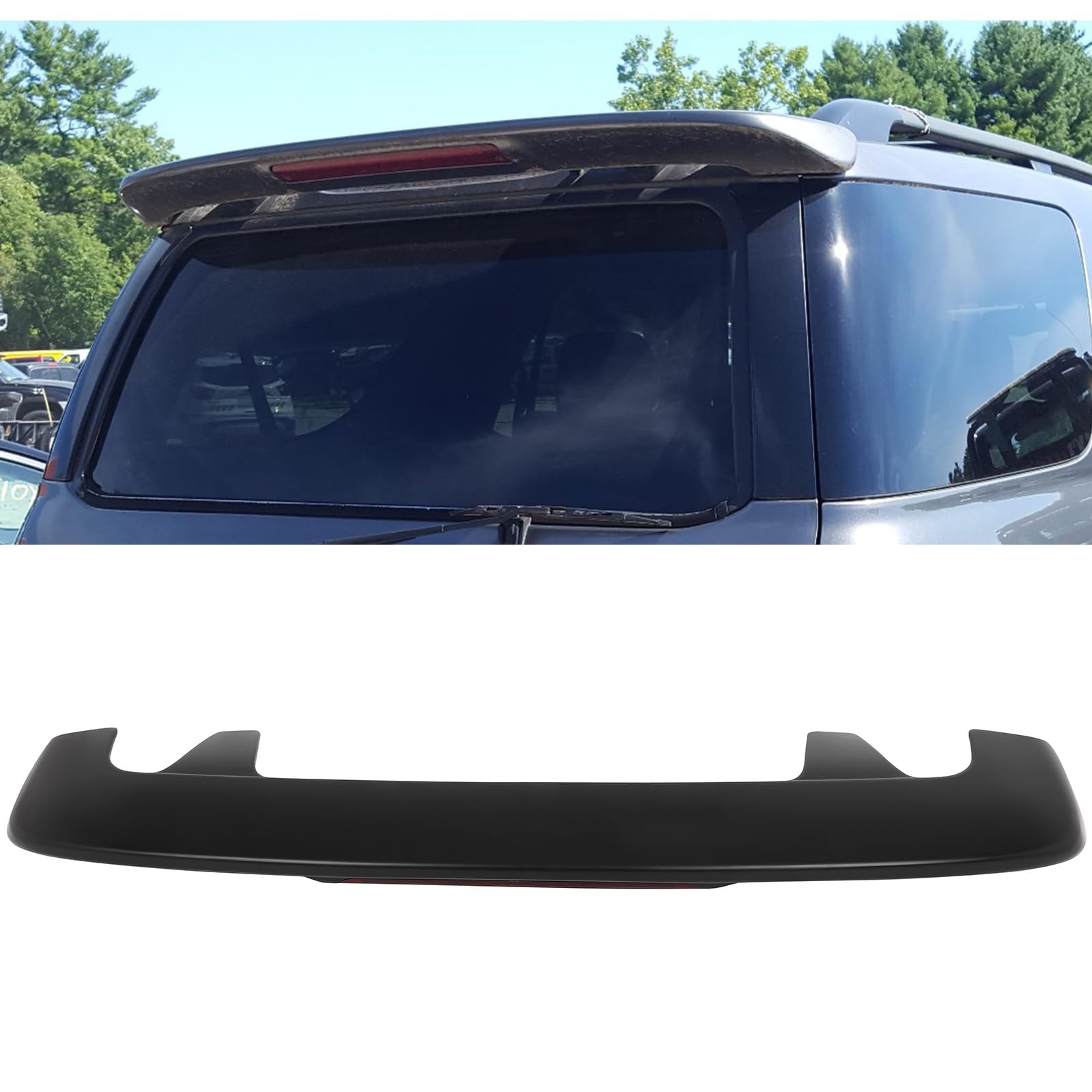 ABS Rear Window Roof Spoiler Fit 2001-2007