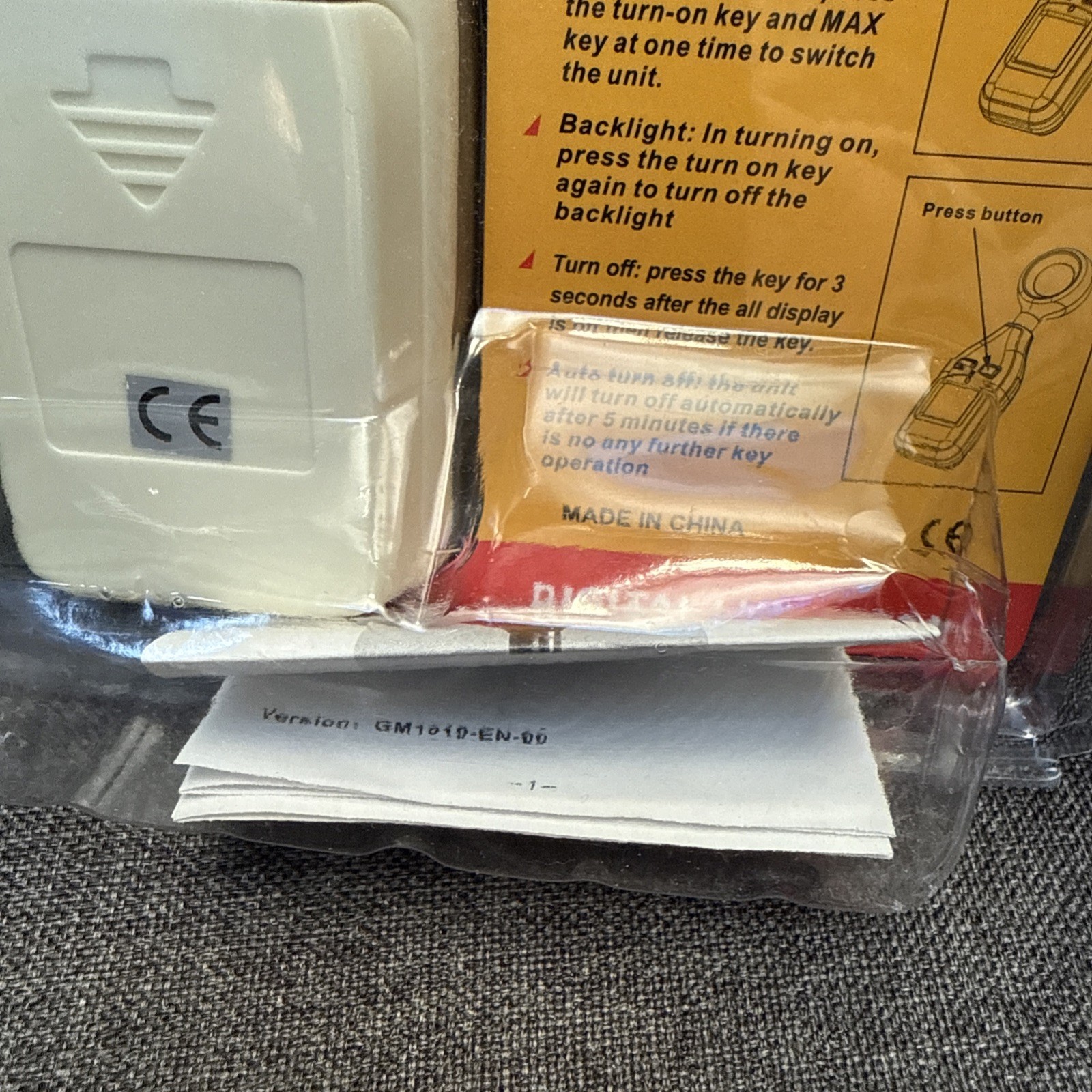 BENETECH DIGITAL LUX METER GM1010 FACTORY SEALED NEW!!