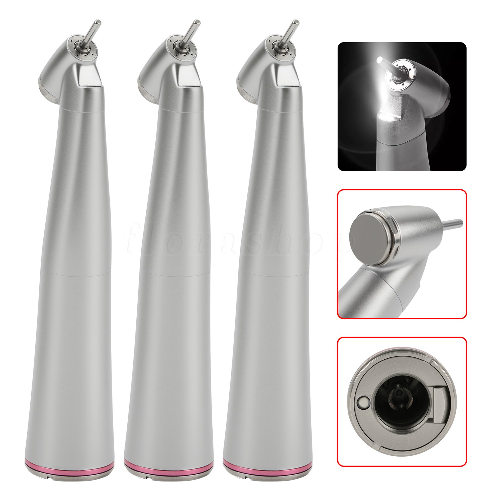 3* Yabangbang Dental 1:4.2 45° LED Handpiece Internal 4 Spray E-Type Connector