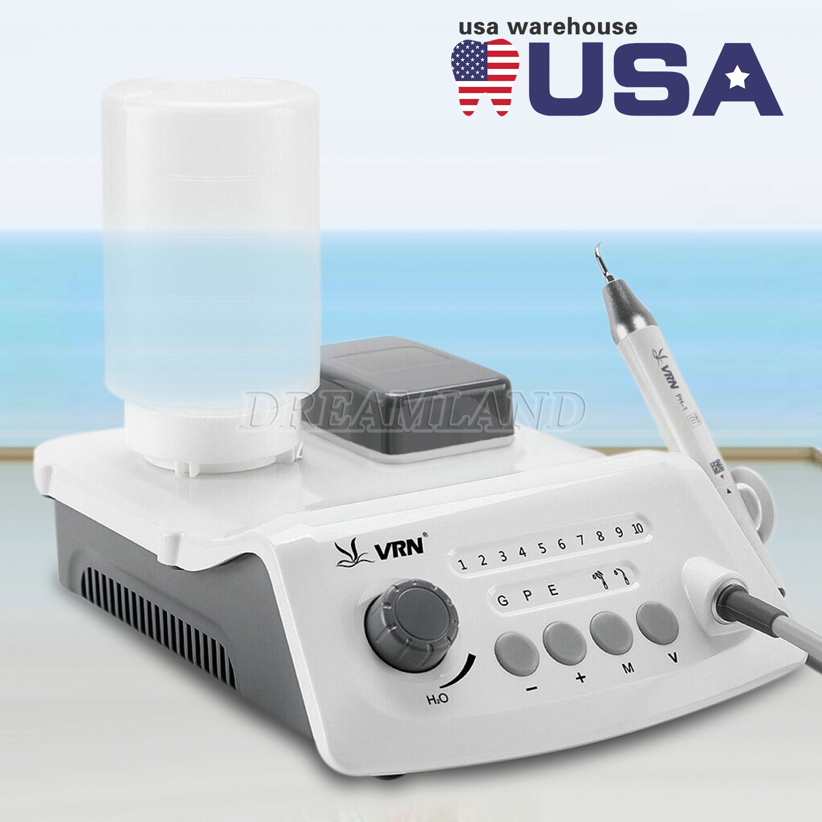 UPS VRN Dental Portable Ultrasonic Piezo Scaler A8 LED Detachable Handpiece