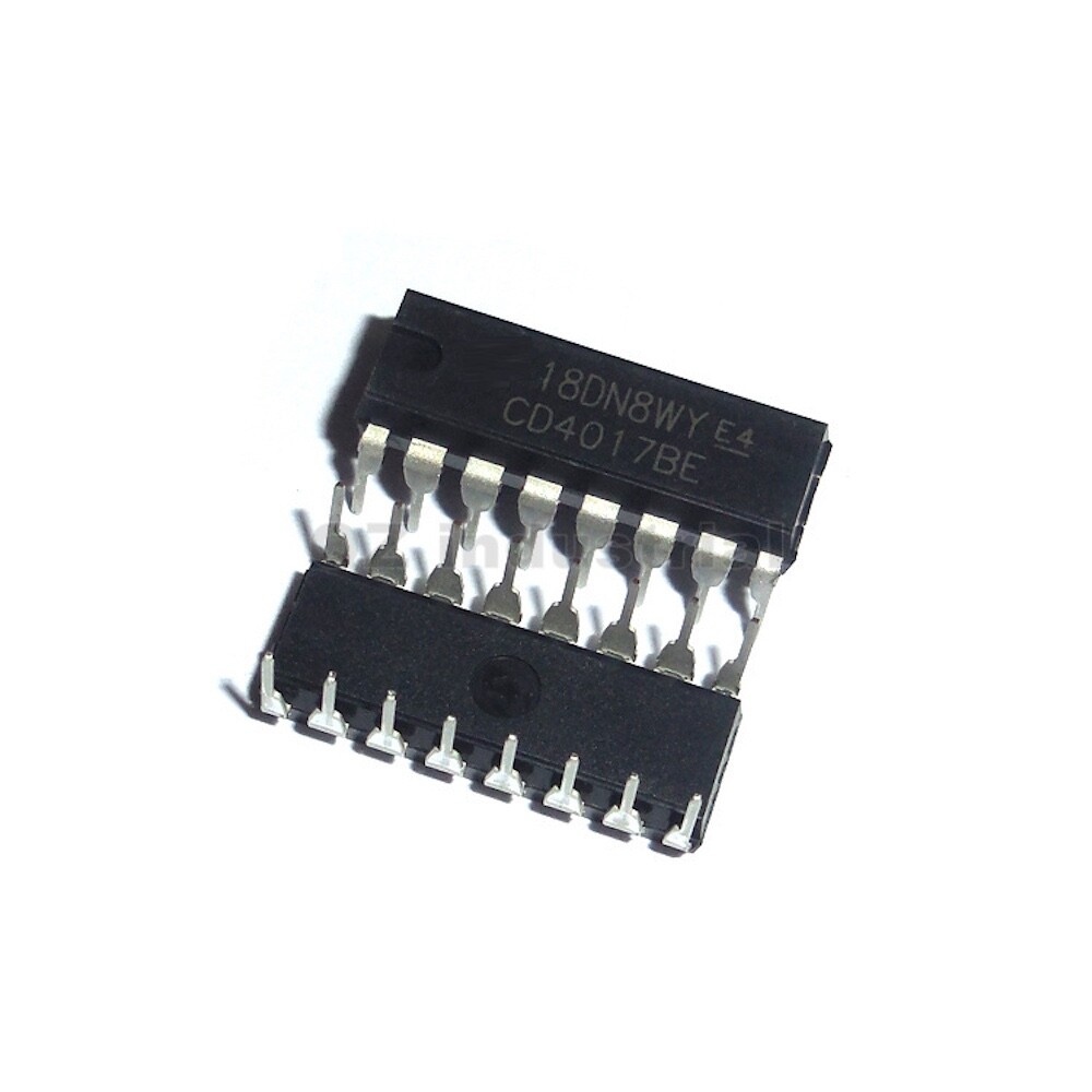 5-10 Set CD4017 CD4017BE DIP-16 Decade Counter Divider IC with Socket Choose Qty