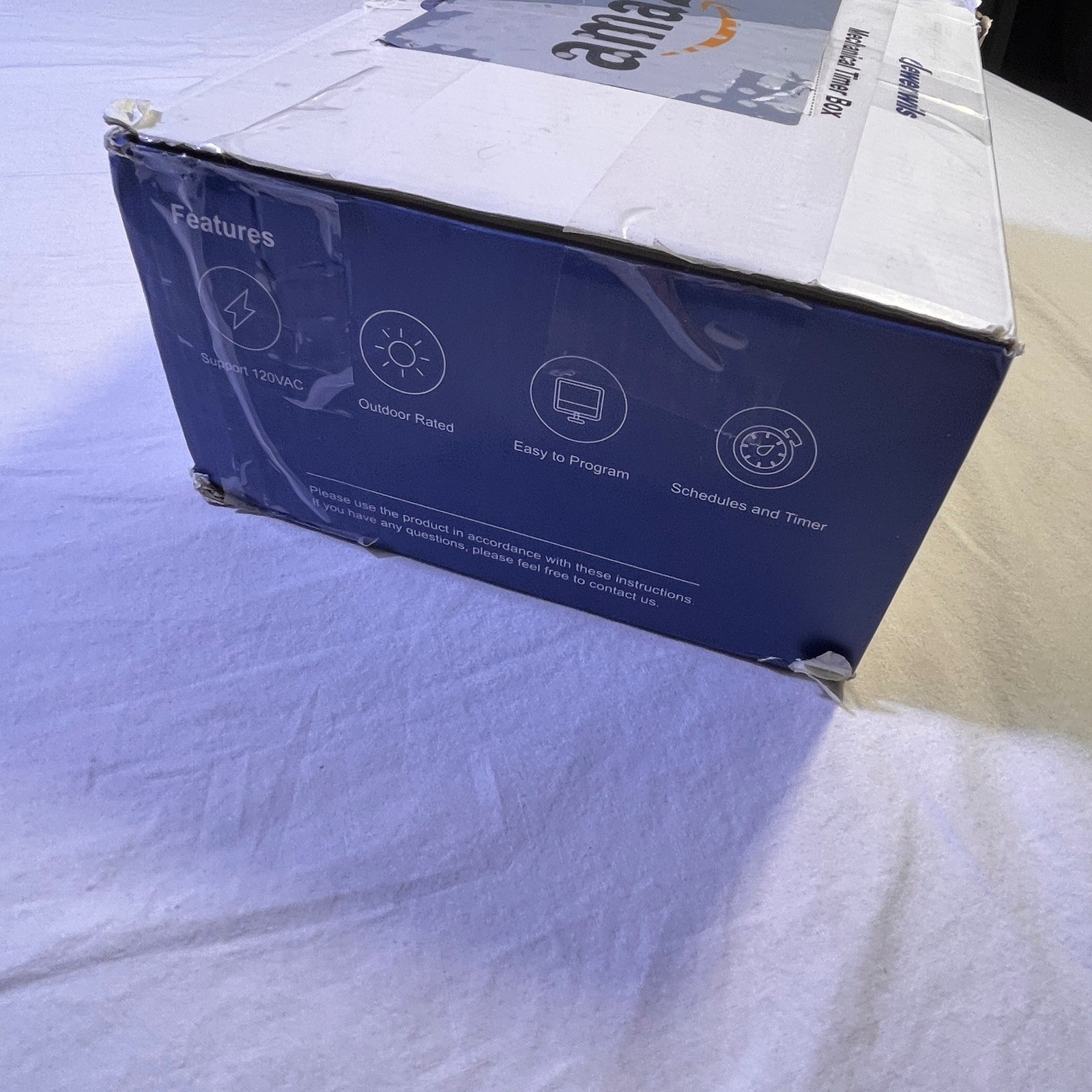 Dewenwils Mechanical Timer Box PTM01 120V 40A Resistive 2HP Pump Timer NOB